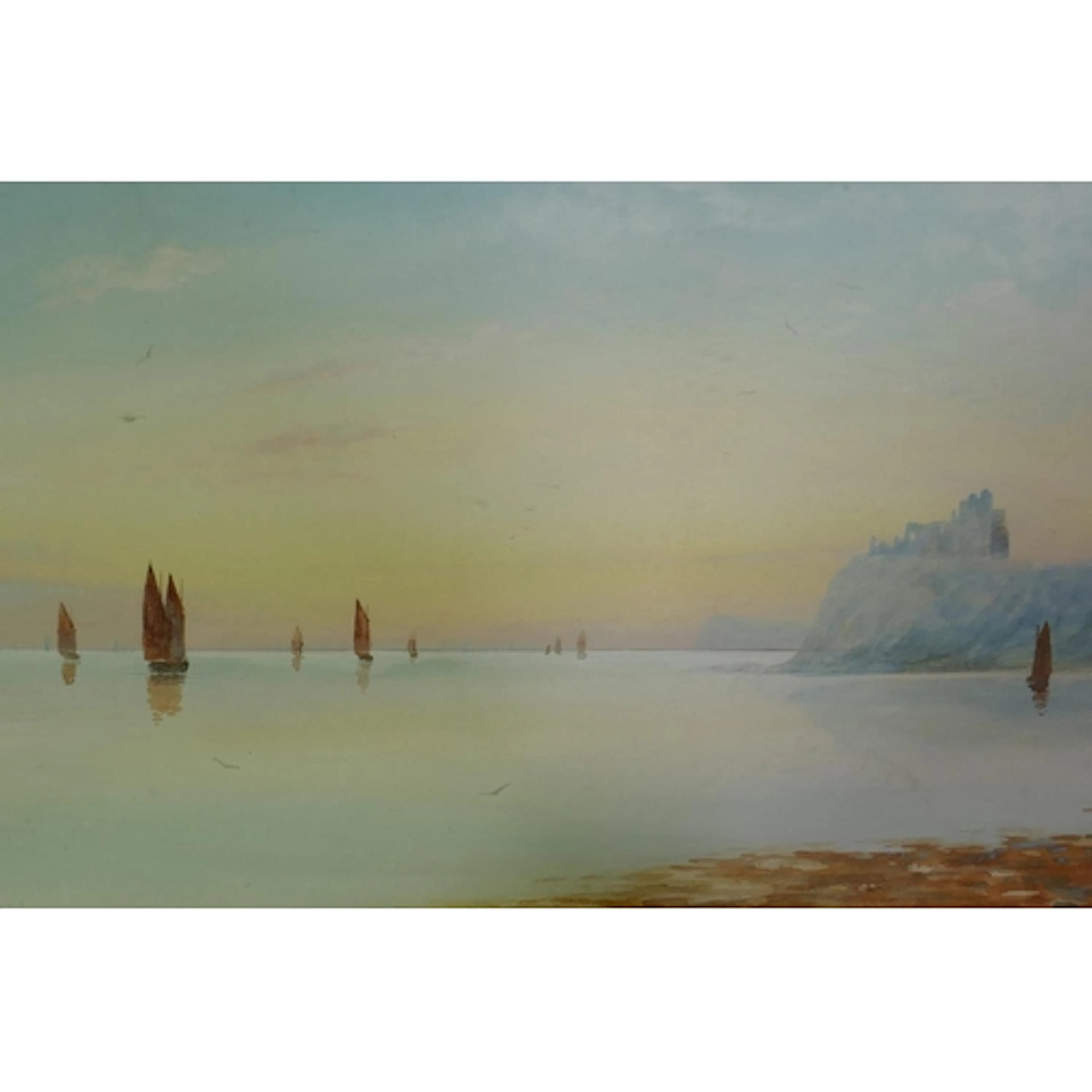 W. Marshall, (British, C19th/C20th), fishing smacks off the ...