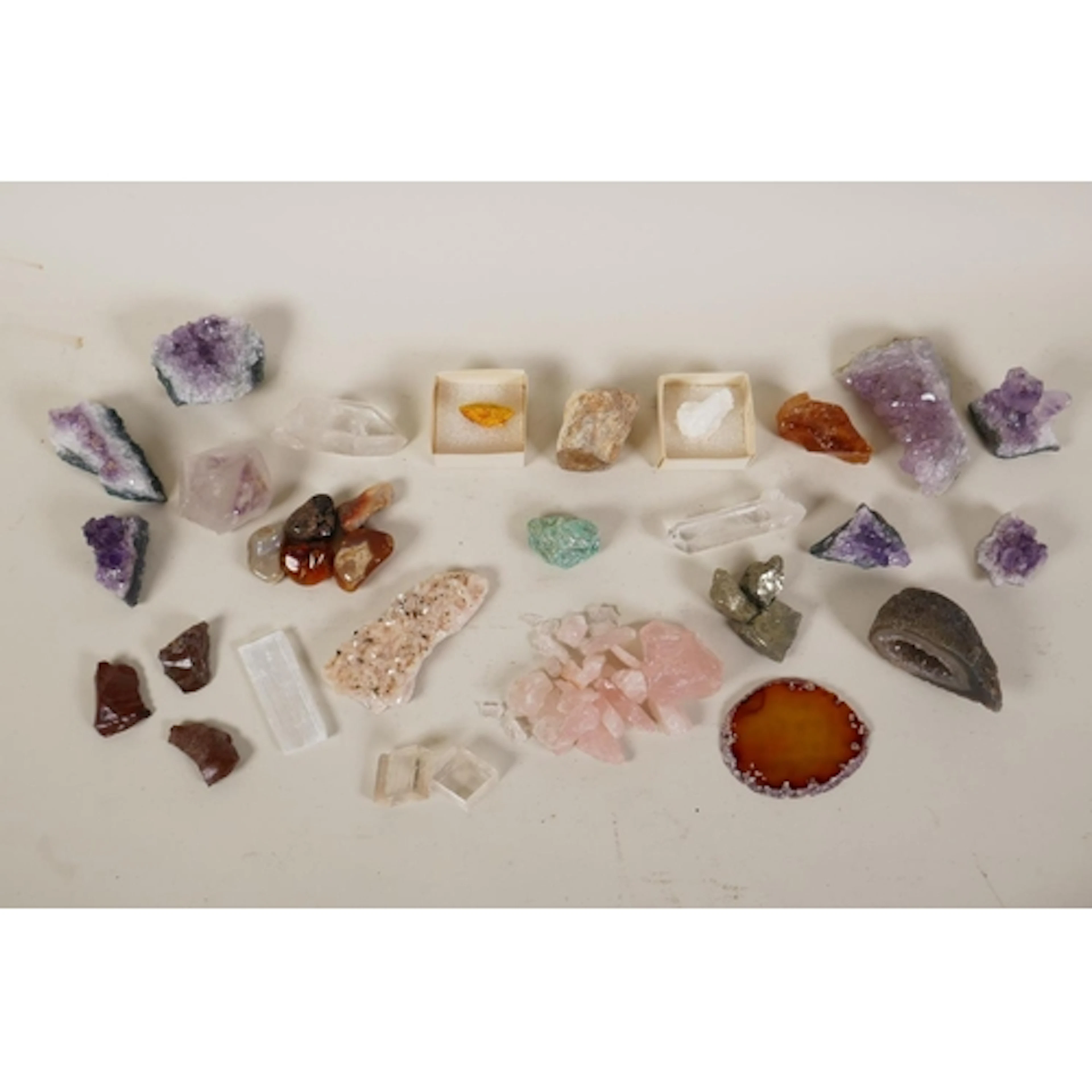 Natural History, a quantity of assorted geological gemstone ...