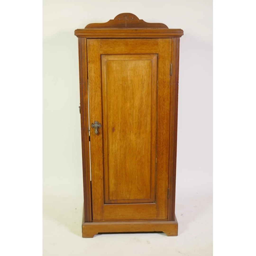A Victorian cupboard with fielded panel door, 49 x 38 x 110c...