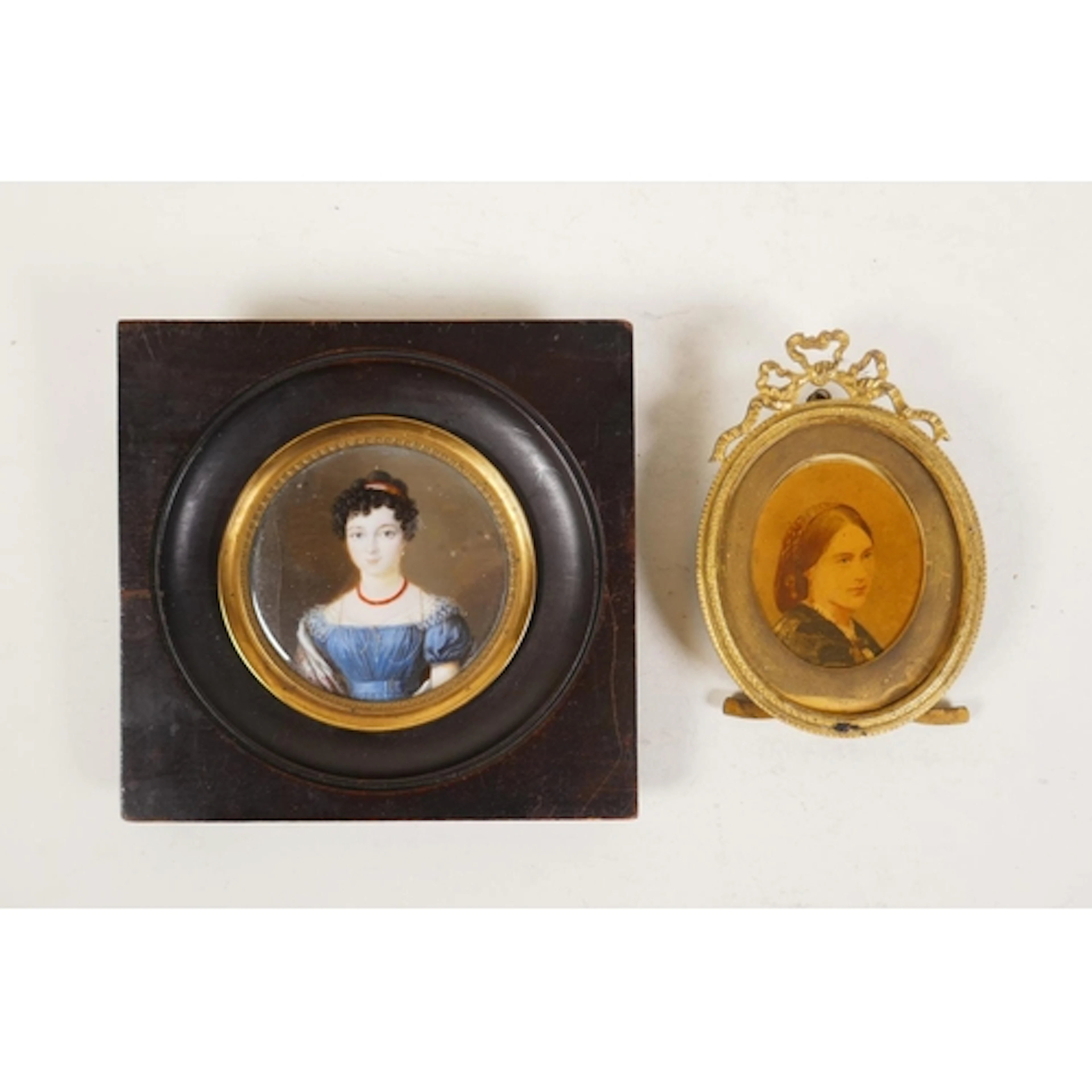 An early C19th portrait miniature of a young lady, unsigned,...