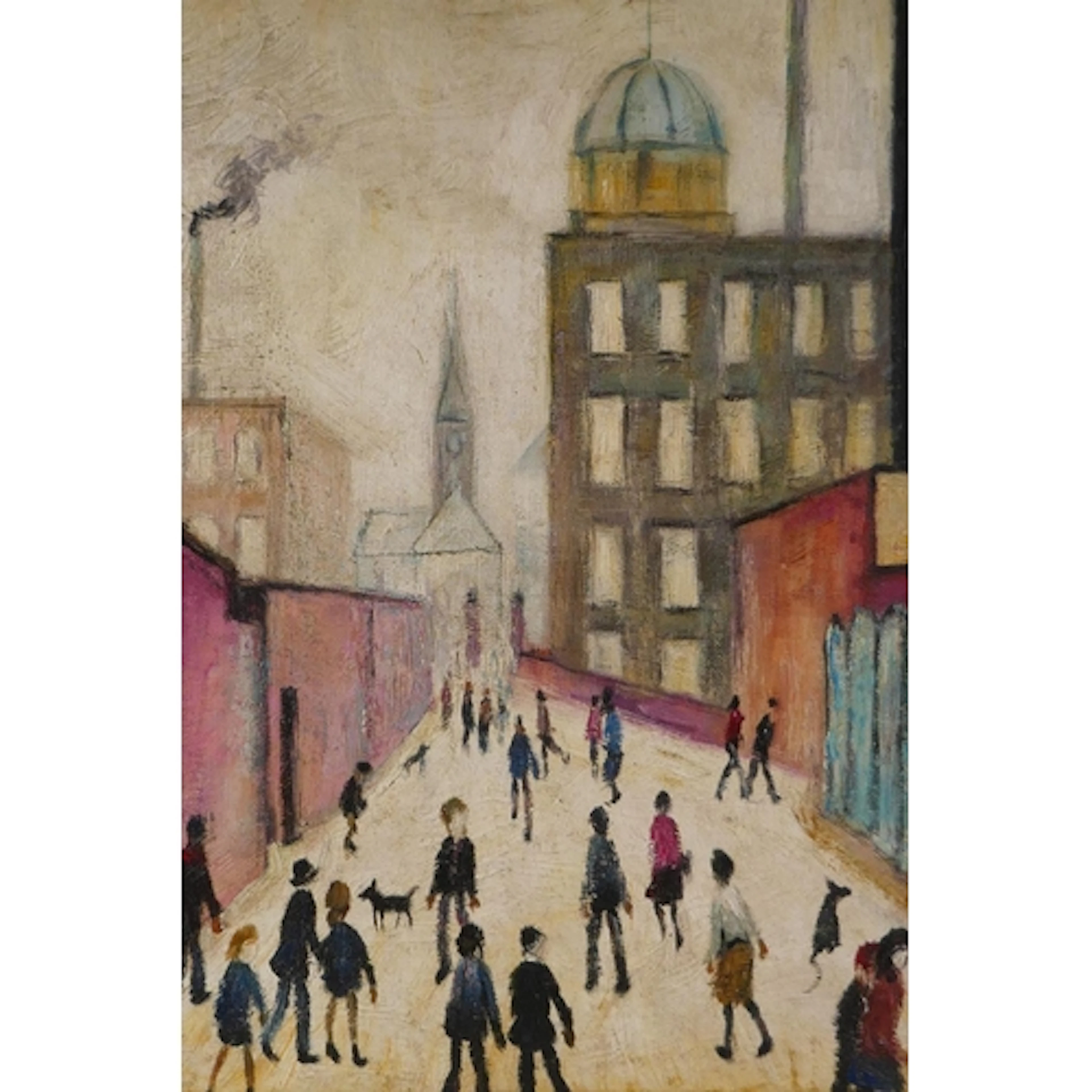 After L.S. Lowry, Mrs Swindell's Picture, oil on canvas laid...