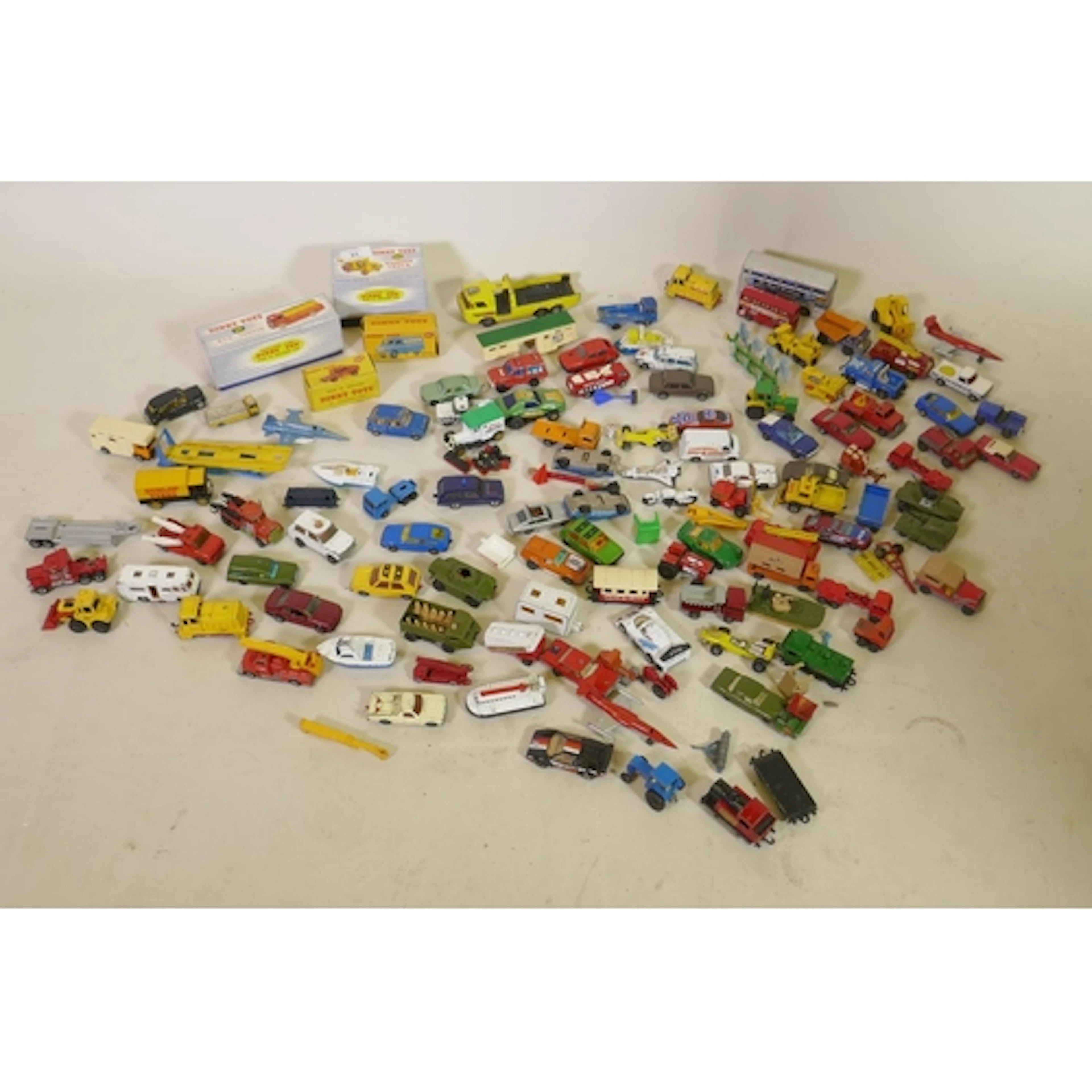 Collection of model cars and commercial vehicles, Matchbox, ...