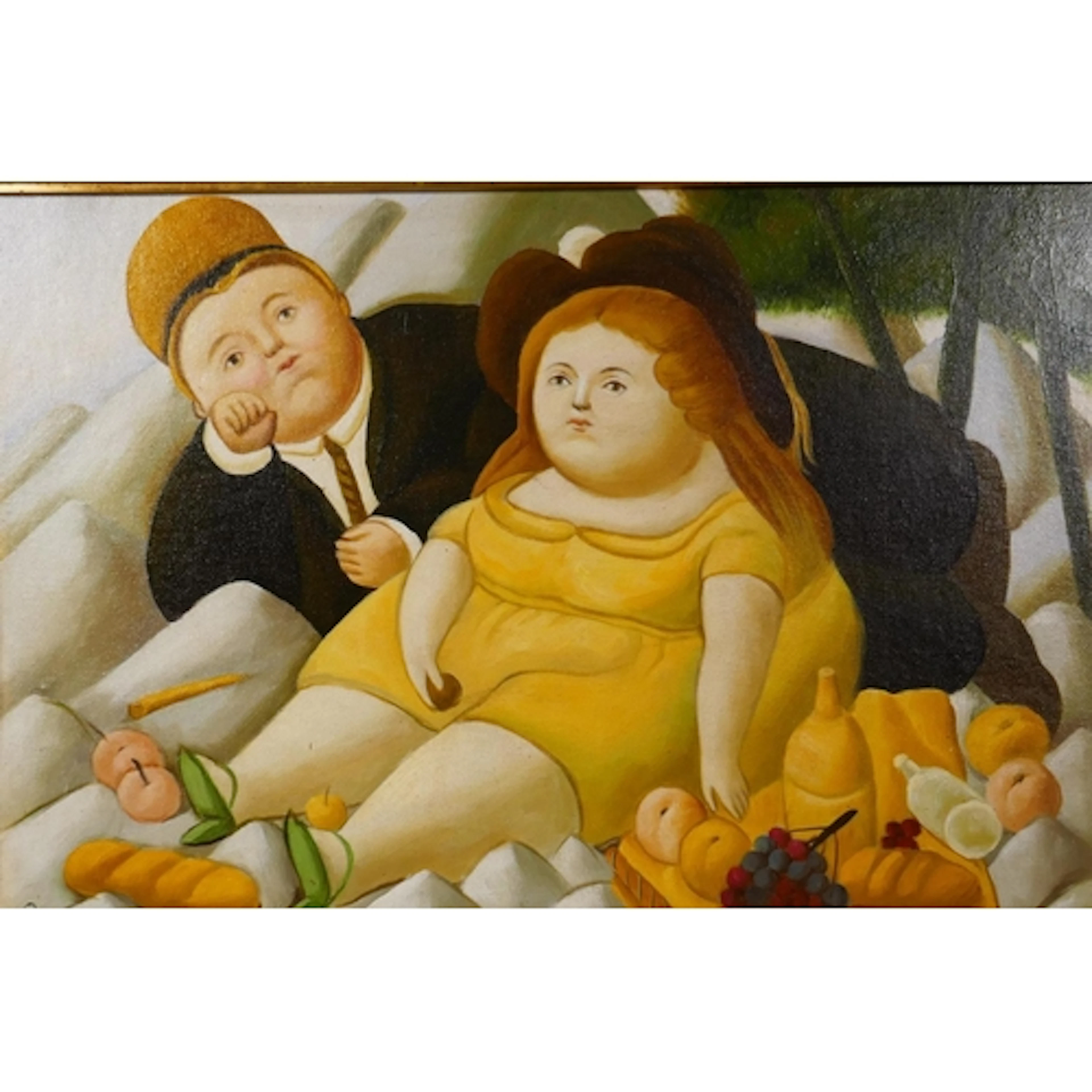 After Fernando Botero, (Colombian, 1932-2023), Picnic in the...