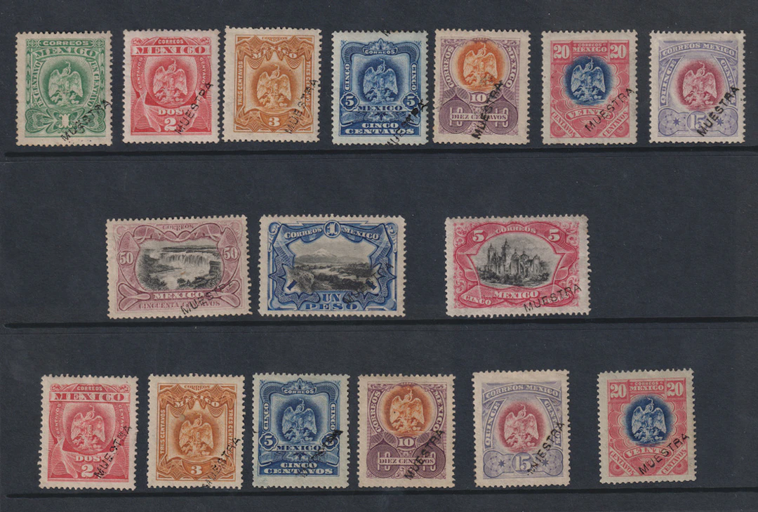 Mexico Post-Classic Issues 1899, "Aguilitas", a complete set, 1c.