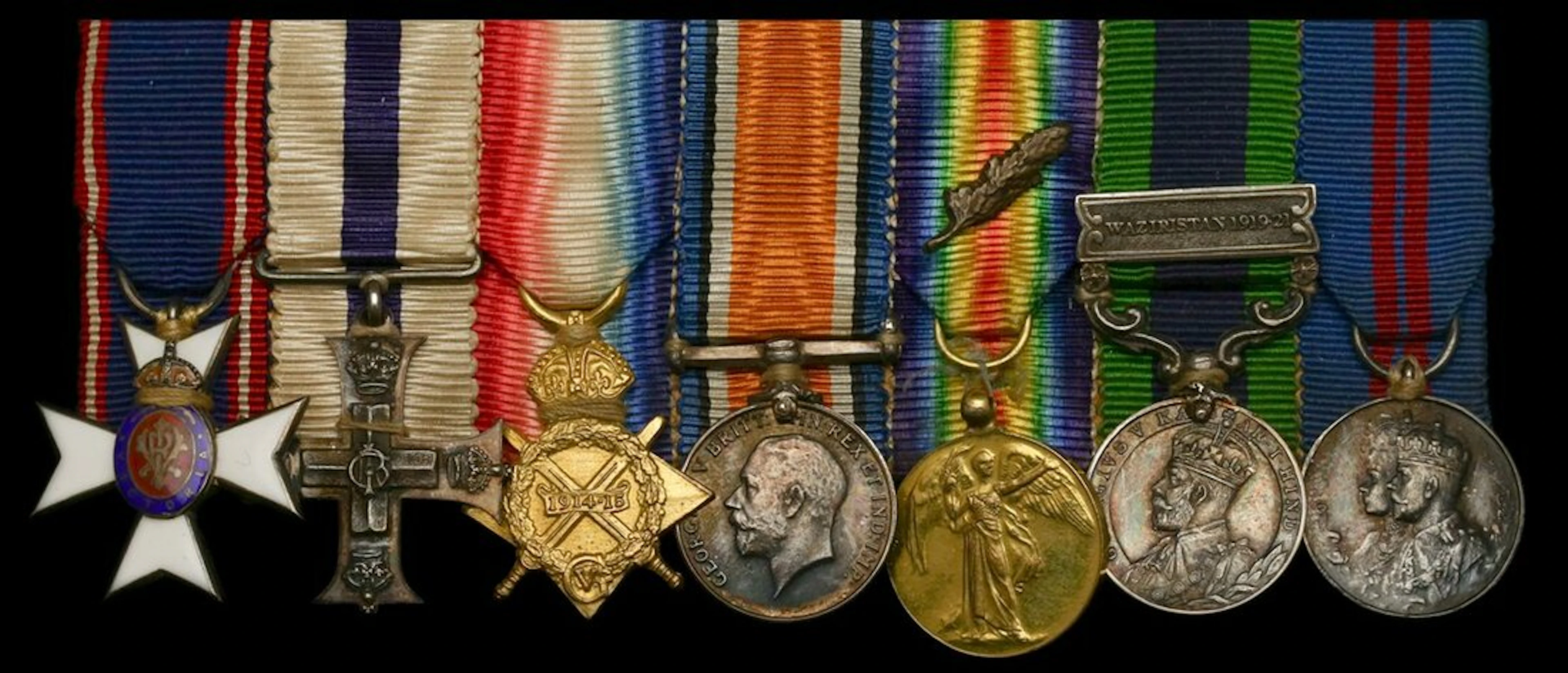 The mounted inter-war M.V.O., Great War M.C. group of seven miniature