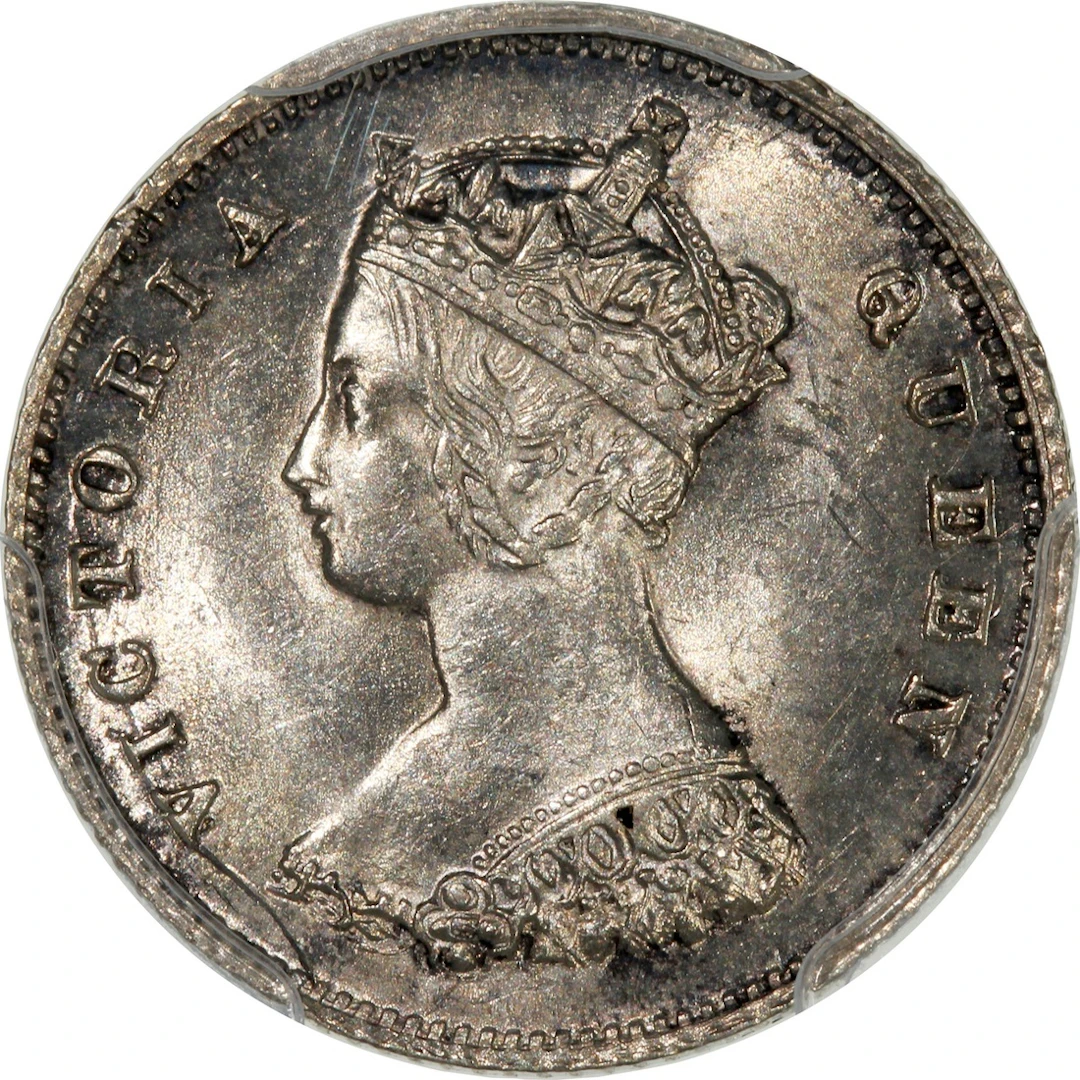 Hong Kong, [PCGS MS62] silver 10 cents, 1868