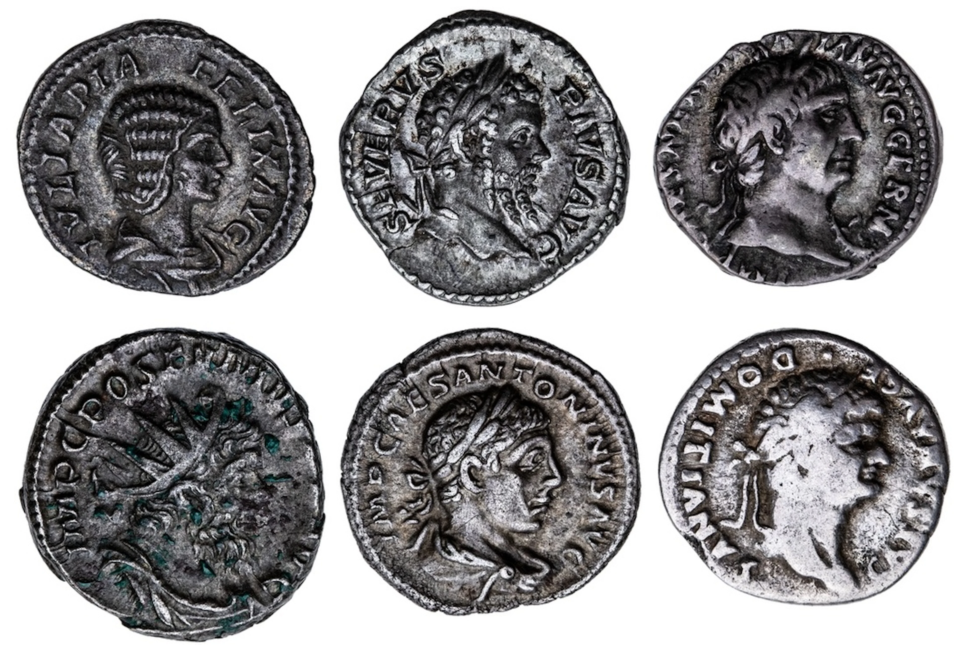 Roman Empire, a Group of Silver (6): i) Domitian as Caesar (AD 69-81)