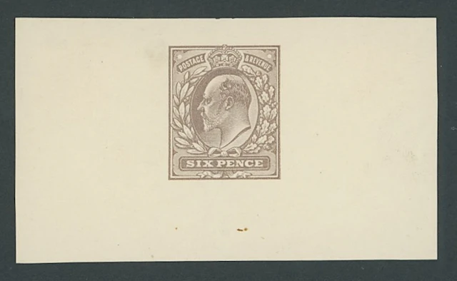 Great Britain King Edward VII 1911 Somerset House 6d. colour trial