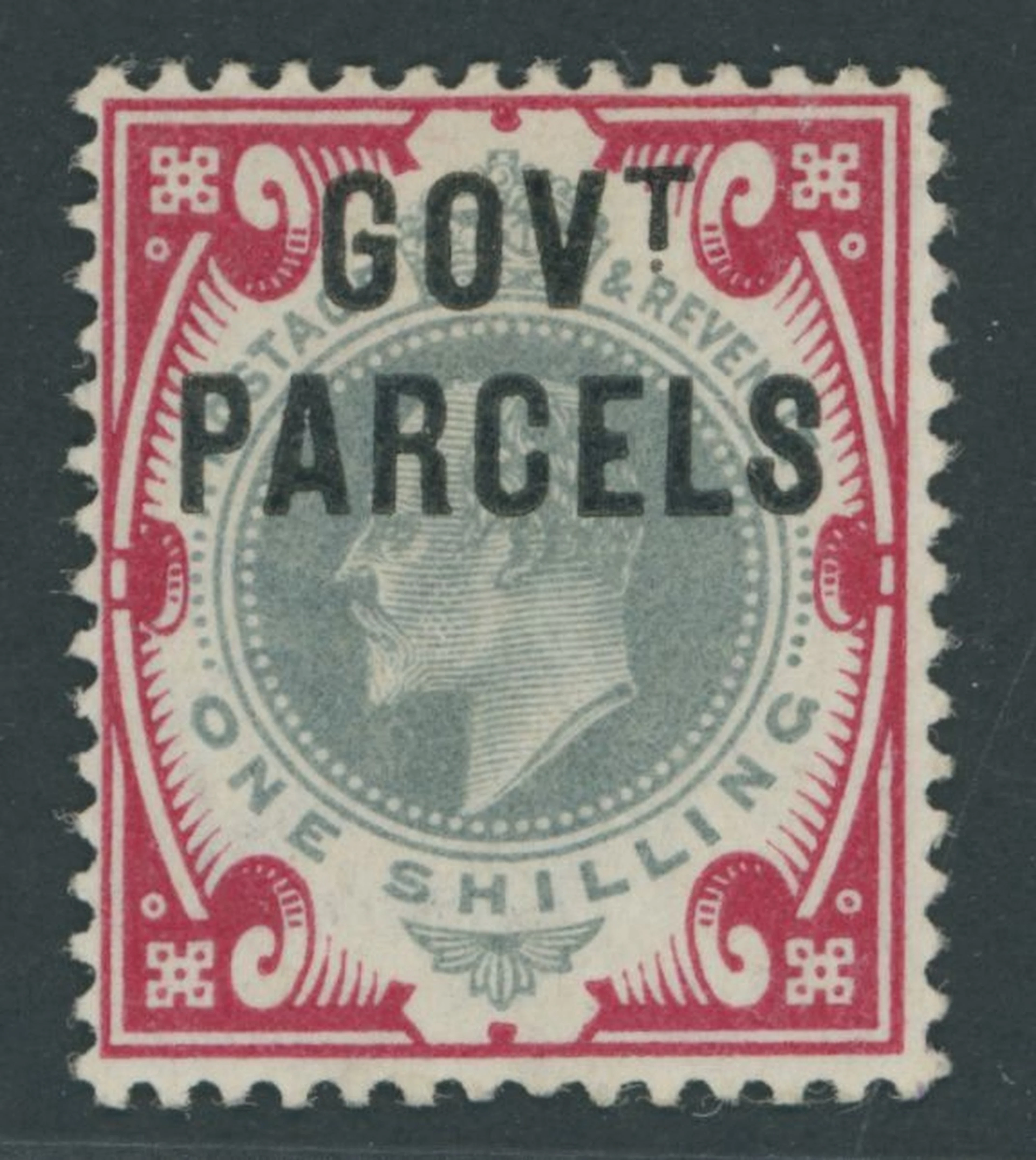Great Britain Official Stamps Government Parcels 1902 1/- dull green