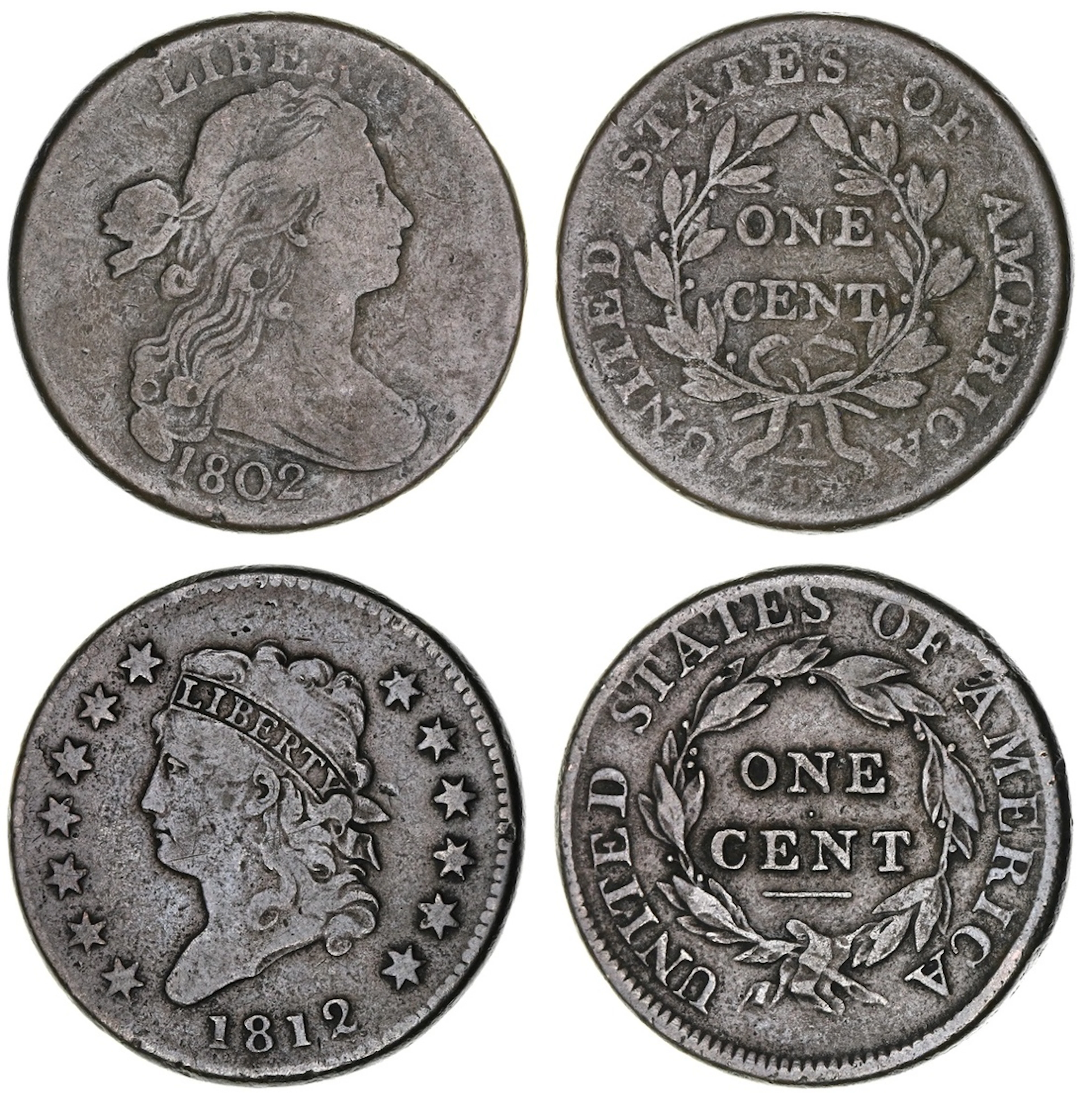 USA, 'Draped Bust' Cent, 1802, Philadelphia, by Robert Scot