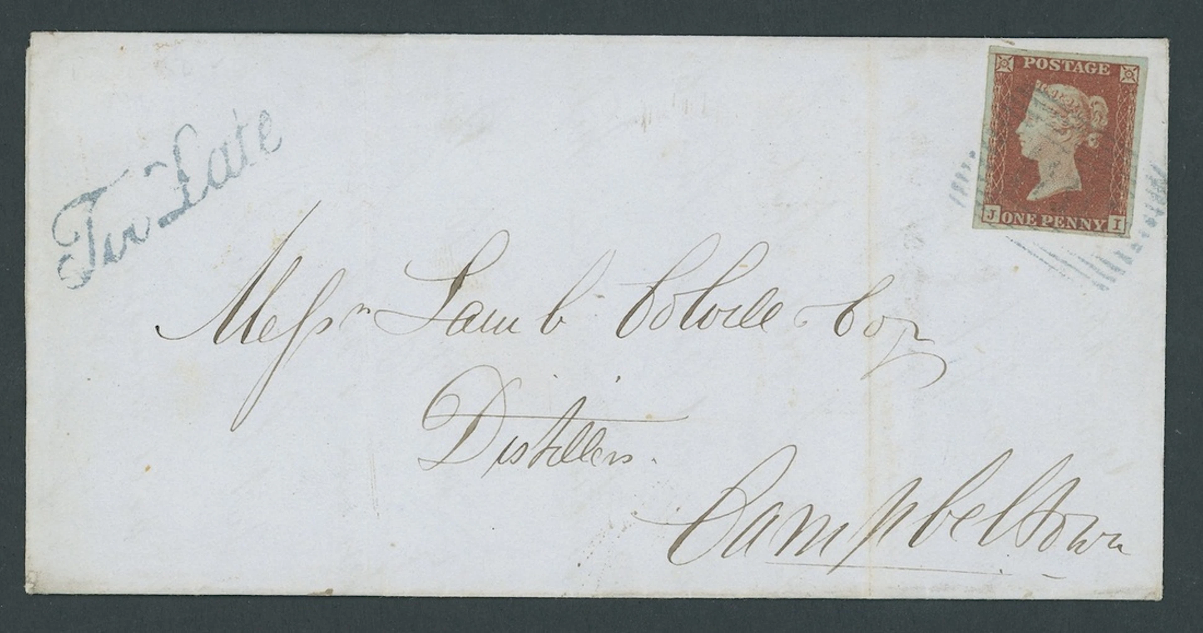 Great Britain 1841-53 One Penny Red-Brown Plate 150: JI, large margins