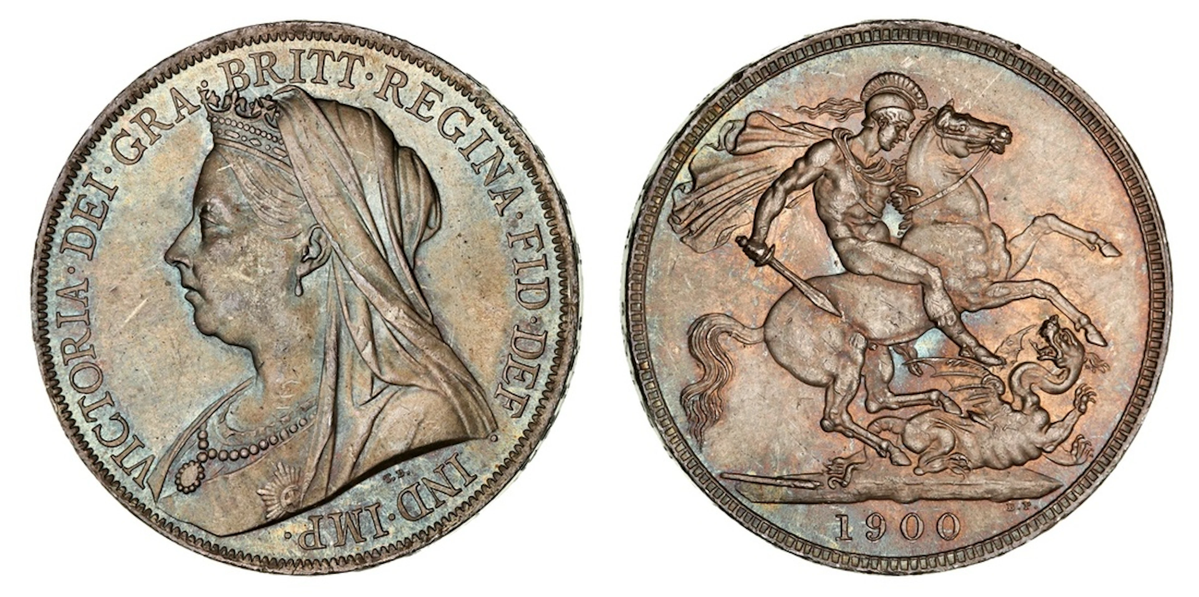 Victoria (1837-1901), 'Old Head' Crown, 1900 LXIV