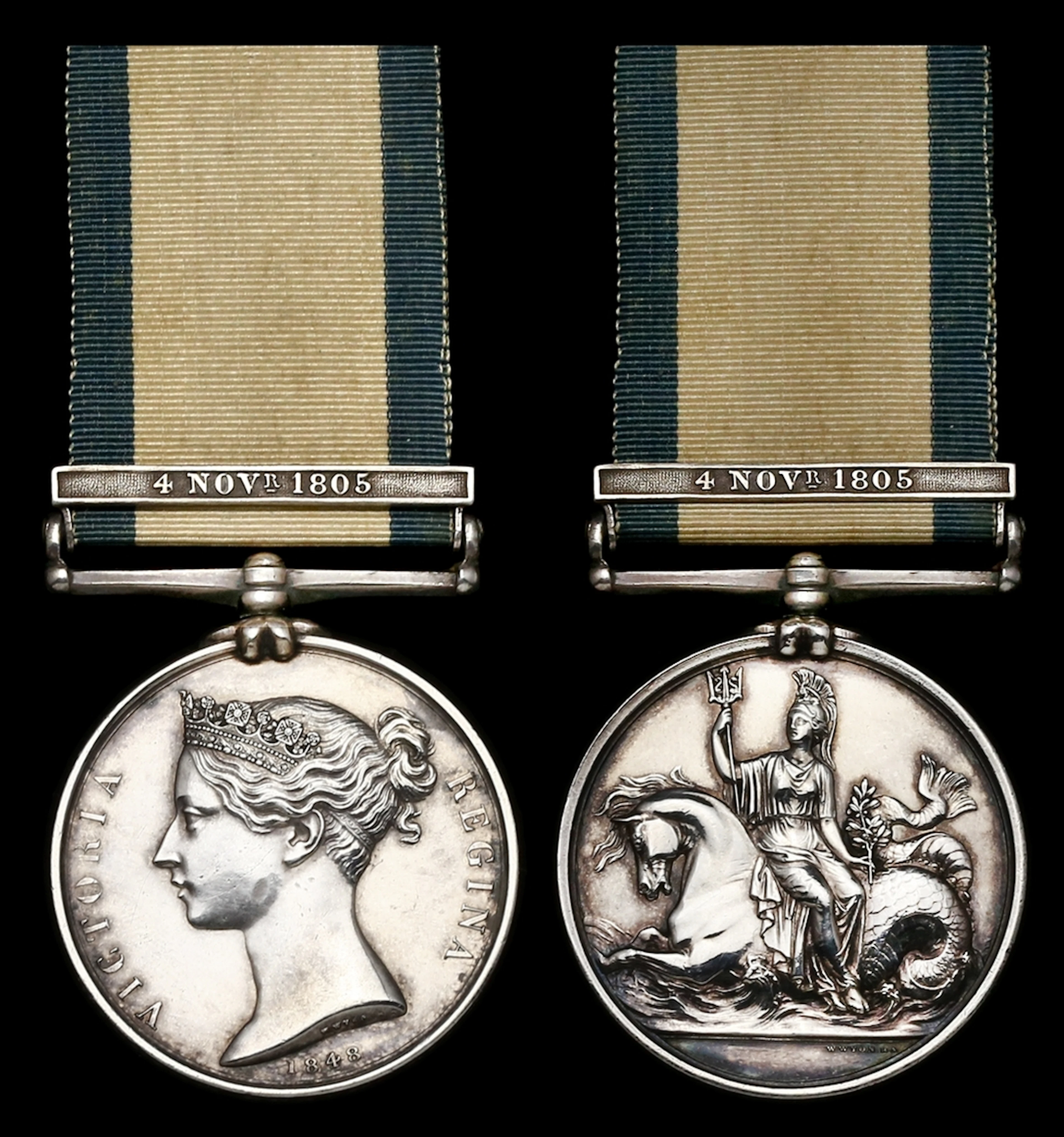 The impressive Naval General Service Medal awarded to Captain W. Black