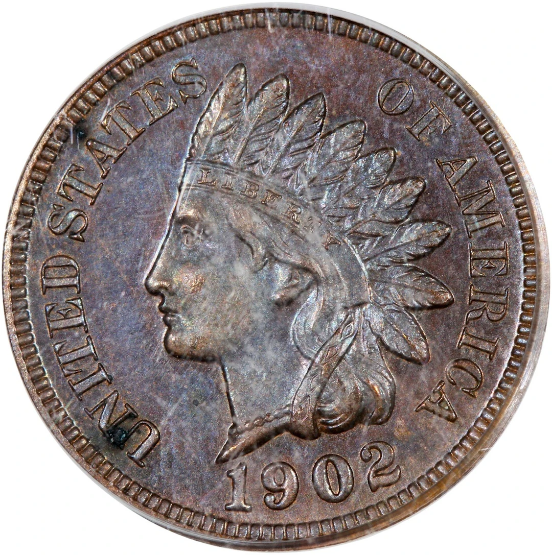 United States, [PCGS PR61RB] bronze 1 cent, 1902