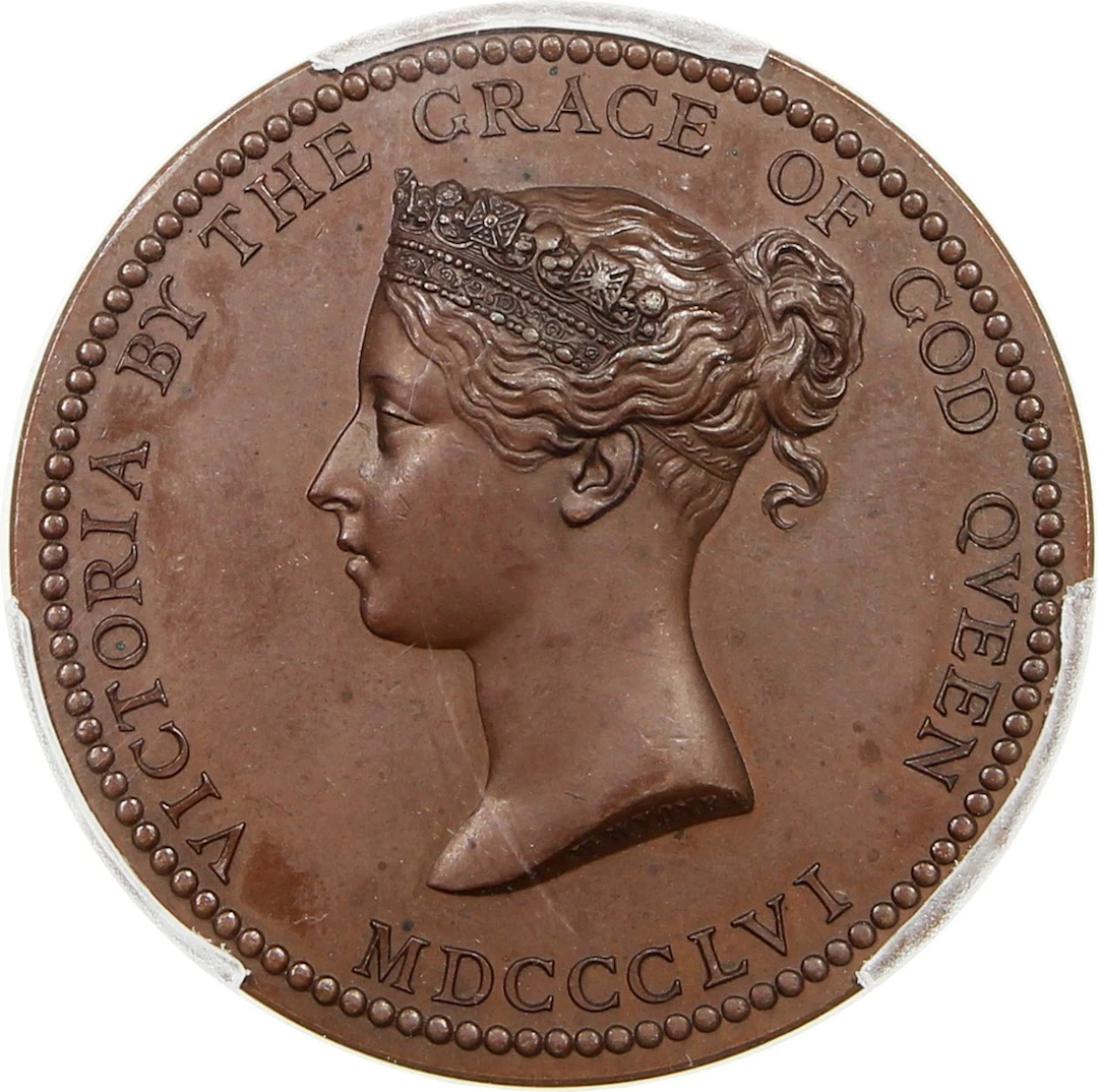 Great Britain, [PCGS SP64] bronze medal awarded to Isaac Holmes by