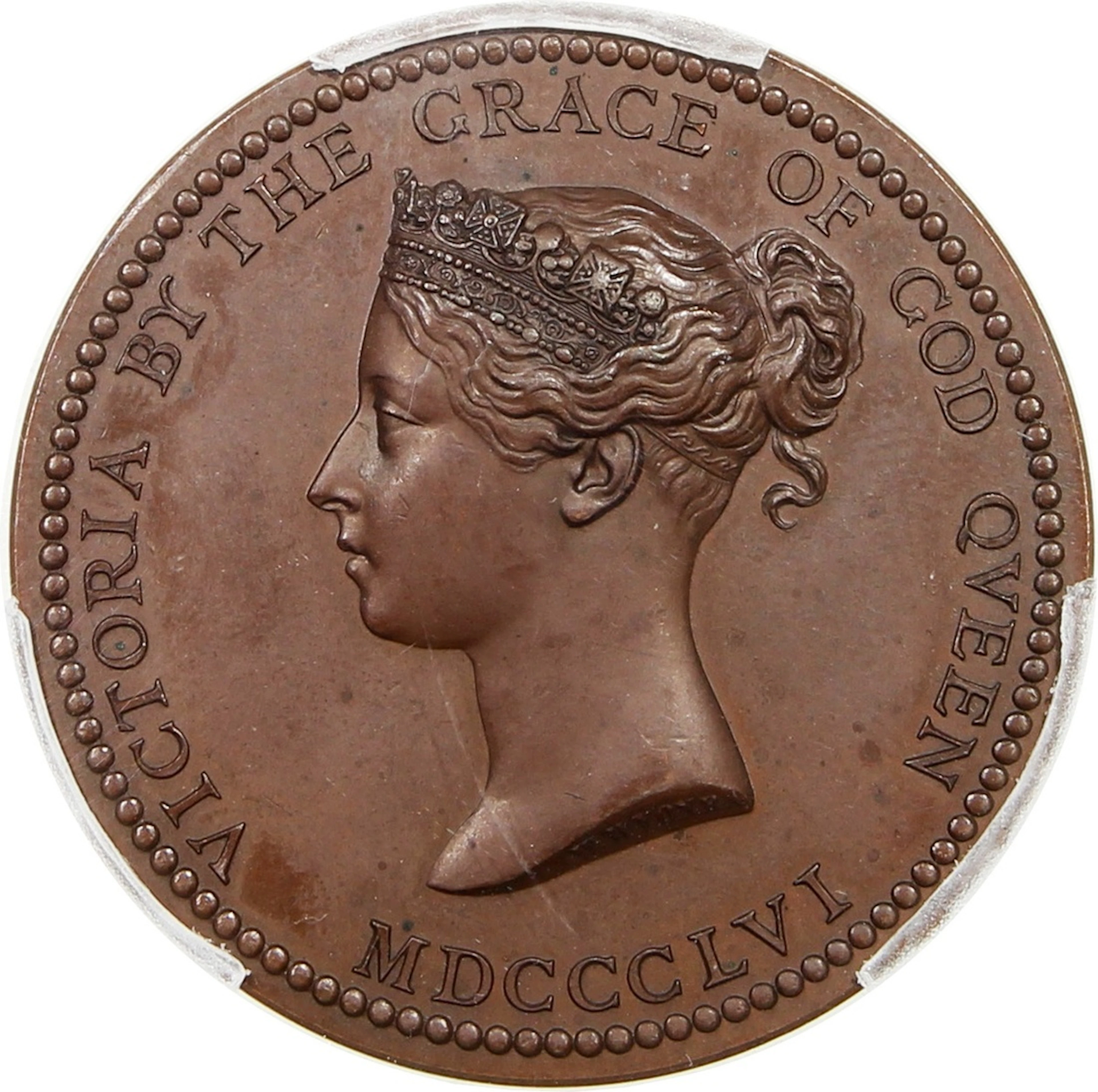 Great Britain, [PCGS SP64] bronze medal awarded to Isaac Holmes by