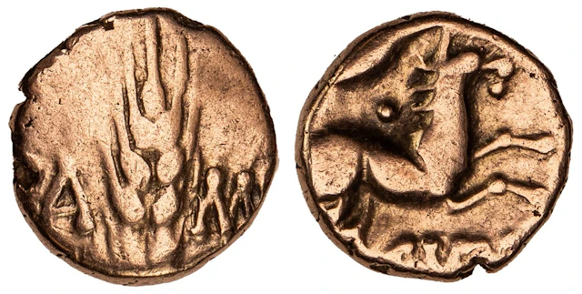 Catuvellauni & Trinovantes, Cunobelin (AD 8-41), AV Quarter-Stater