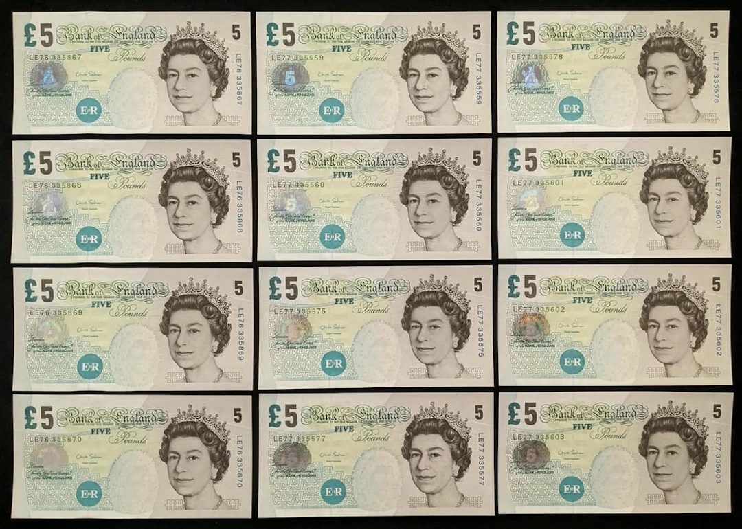 Bank of England, Great Britain, £5 (12), ND (2012), prefixes LE76