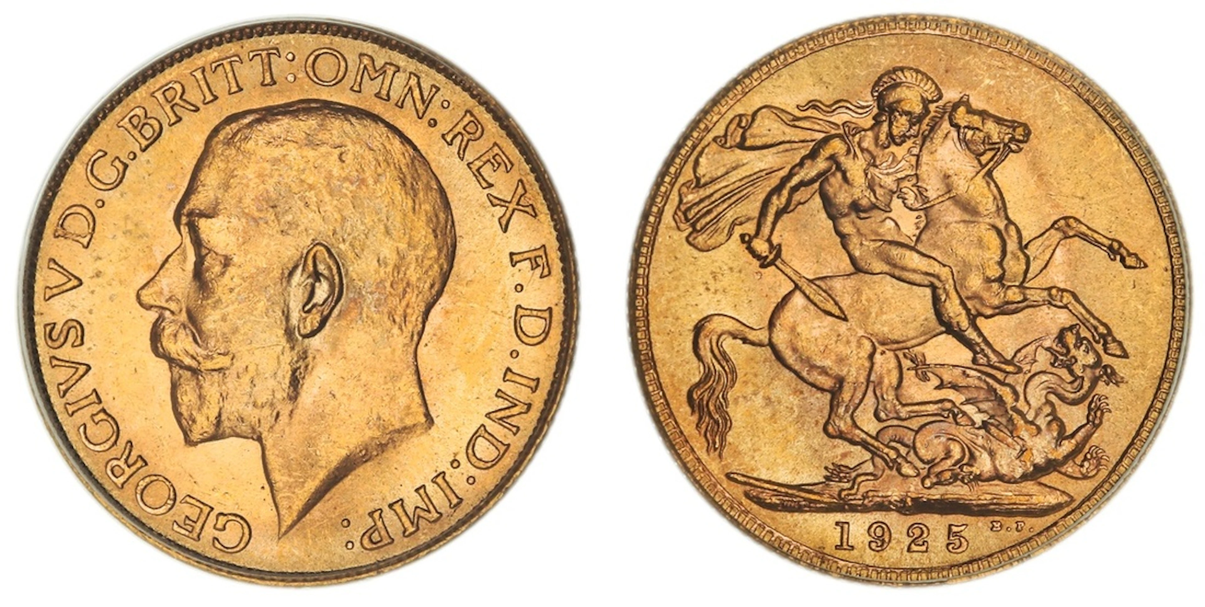 PCGS MS64 | South Africa, George V (1910-1936), Sovereign, 1925-SA