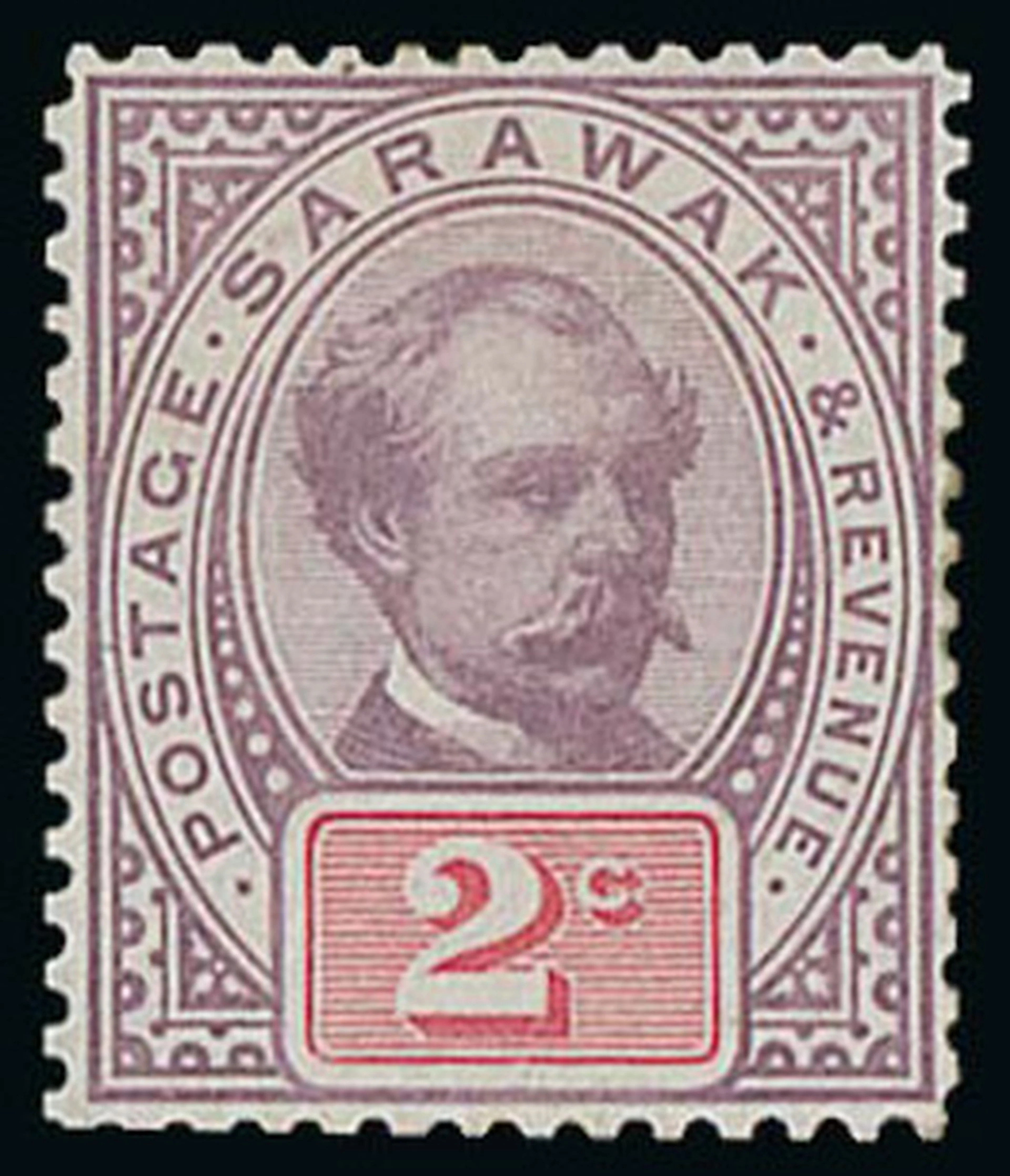 Sarawak 1888-97 "postage & revenue" Issue Perforated Colour Trials