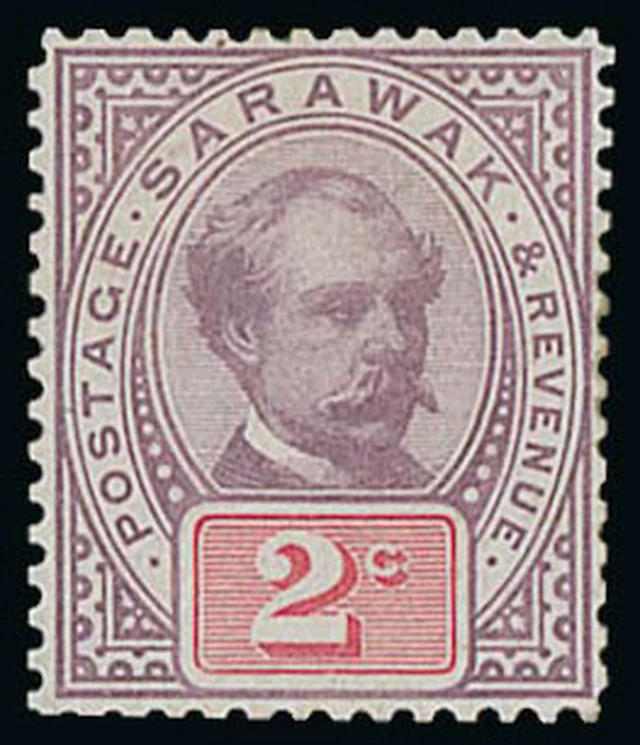 Sarawak 1888-97 "postage & revenue" Issue Perforated Colour Trials