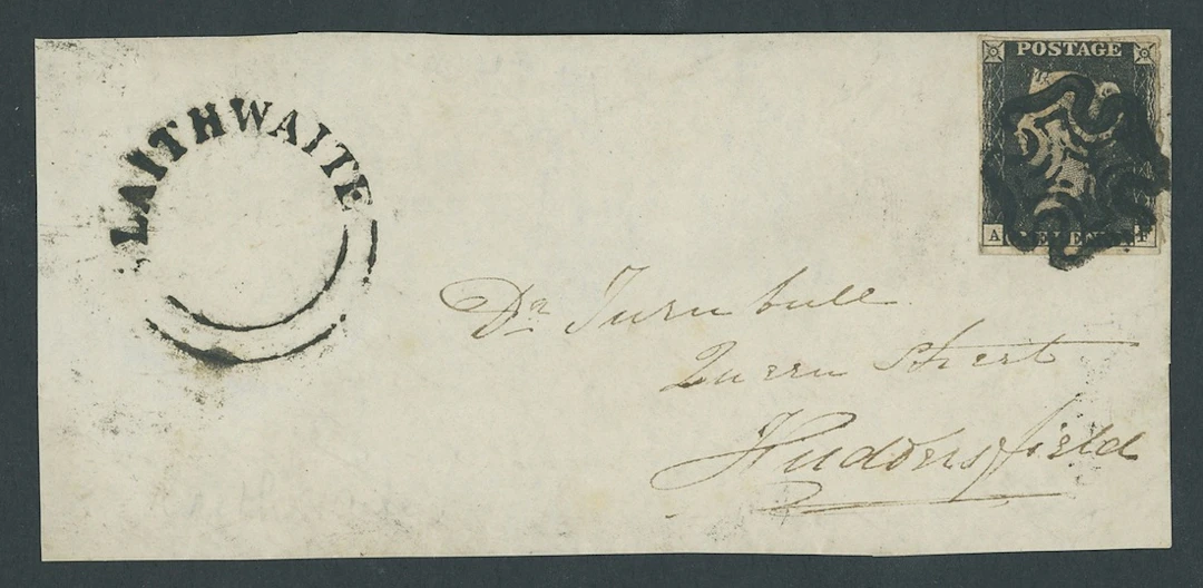 Great Britain 1840 One Penny Black Plate 9 AF, good to large margins