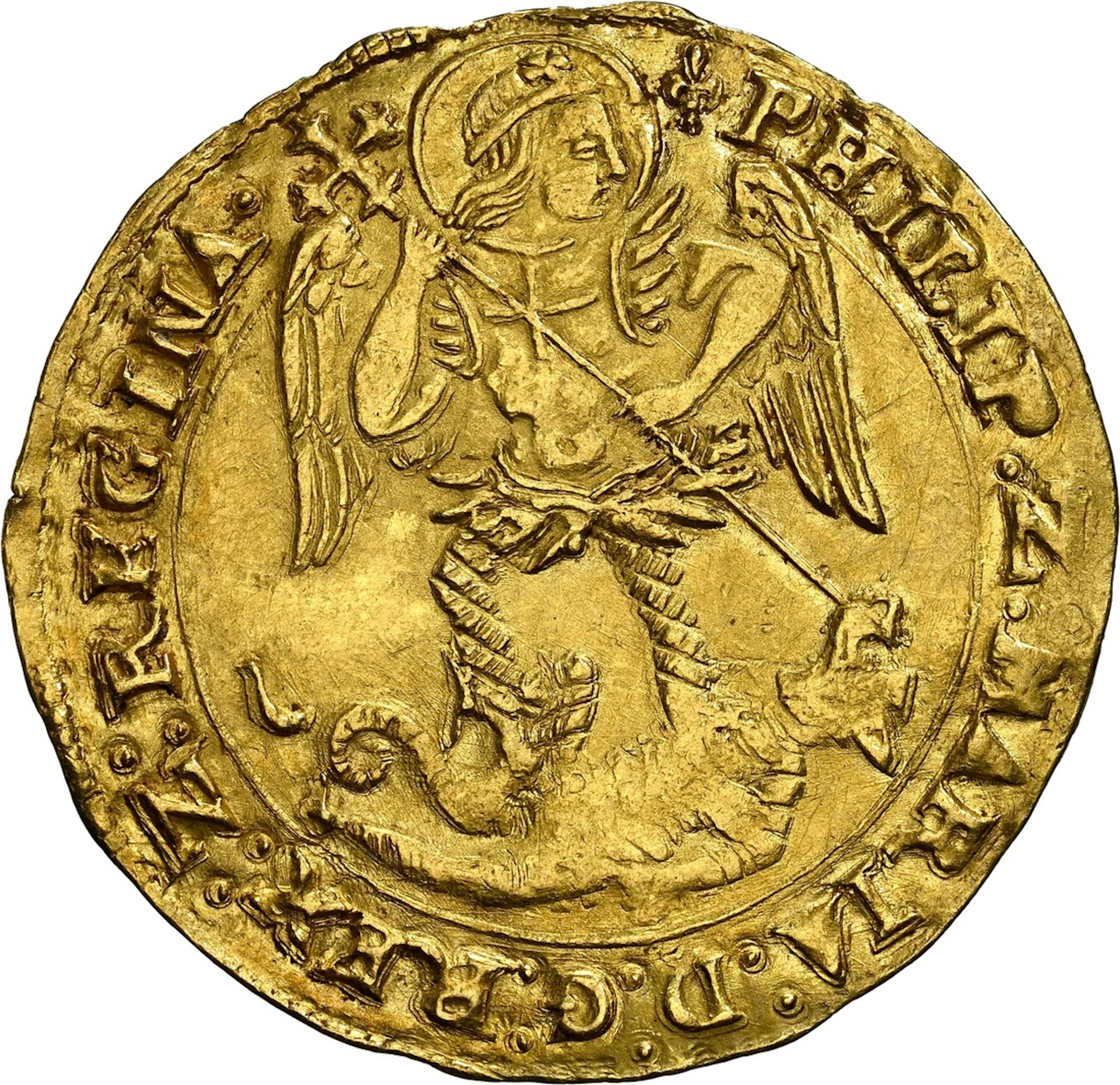 NGC AU55 | *Top Pop* | Mary and Philip (1554-1558), New Style, Angel