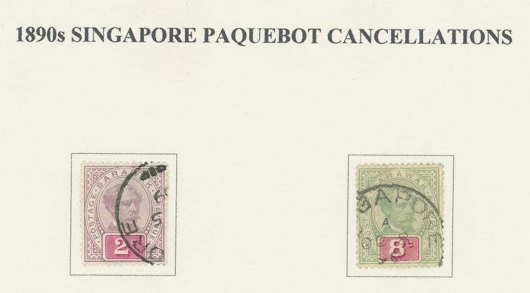 Sarawak Covers and Cancellations Paquebots 1927-50s collection including