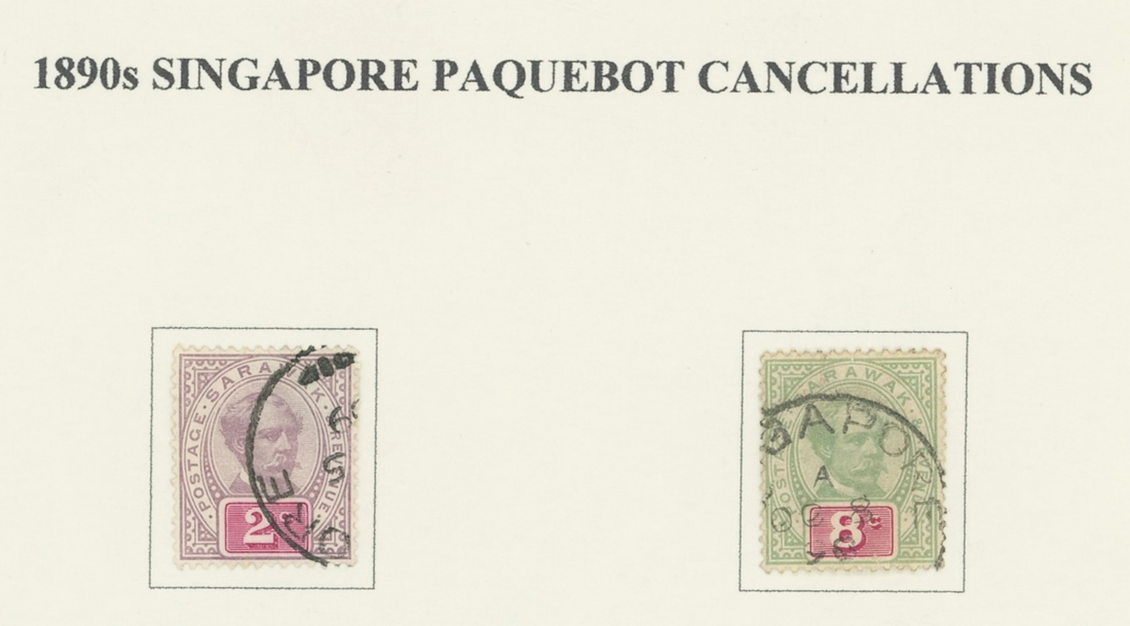 Sarawak Covers and Cancellations Paquebots 1927-50s collection including