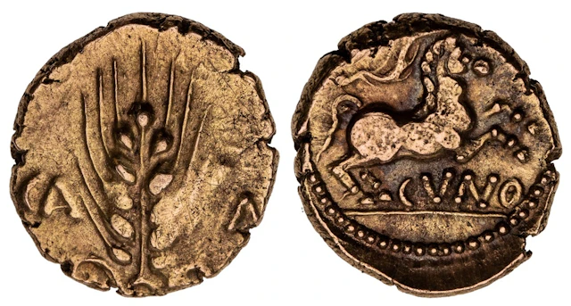Catuvellauni & Trinovantes, Cunobelin (AD 8-41), AV Stater, 'Stalk'