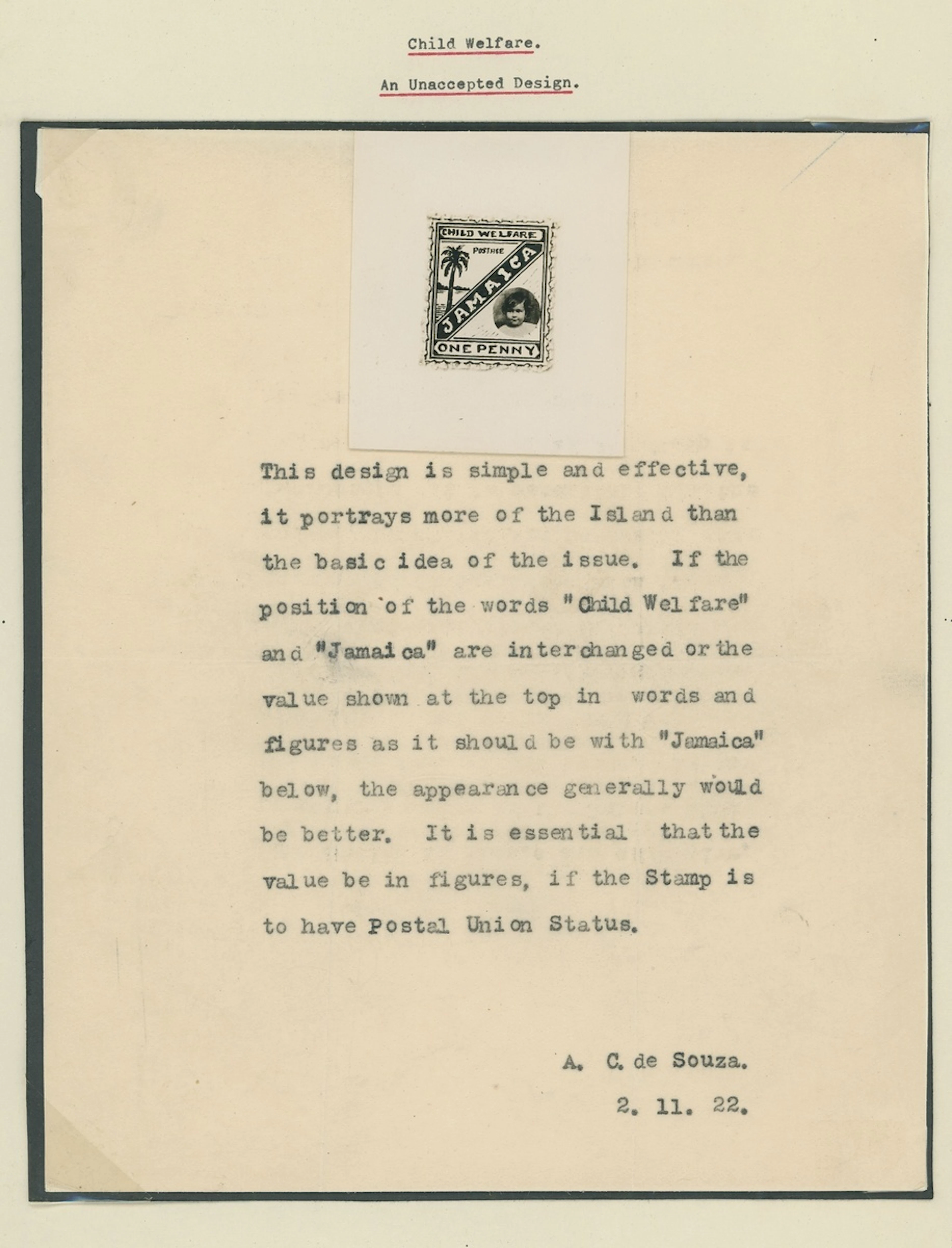 Jamaica 1923 Child Welfare, three photographic essays of unadopted