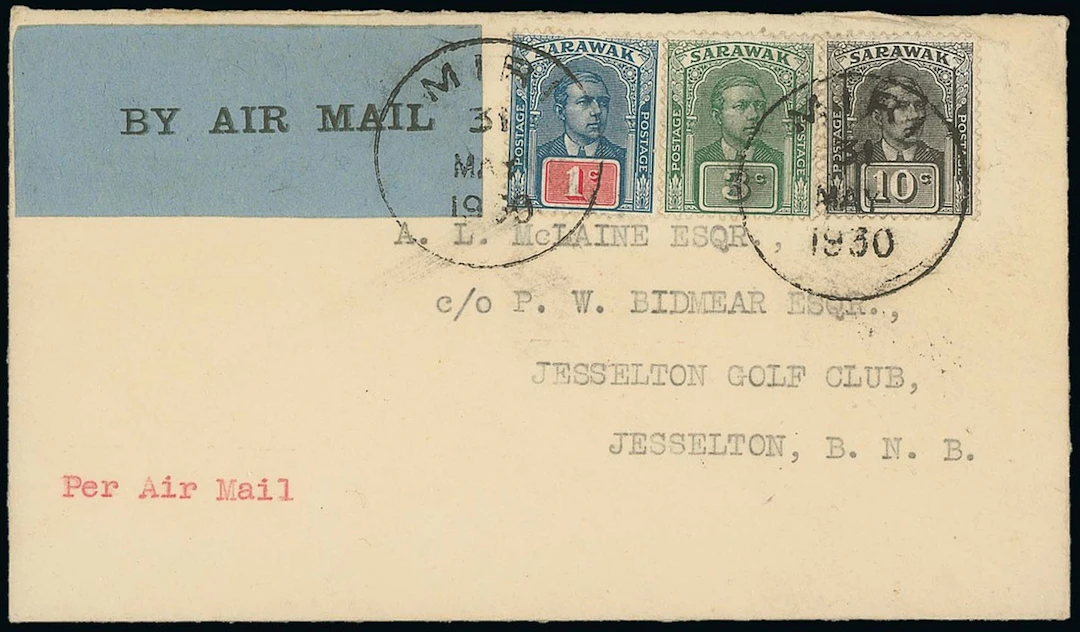 Sarawak Airmails The R.A.F. Survey Flights 1930 (3 July) envelope