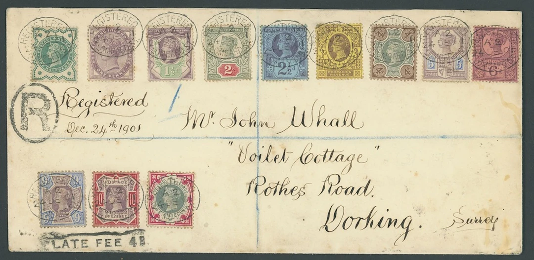 Great Britain 1887-92 'Jubilee' Issue 1½d. to 10d., 1900 ½d. green