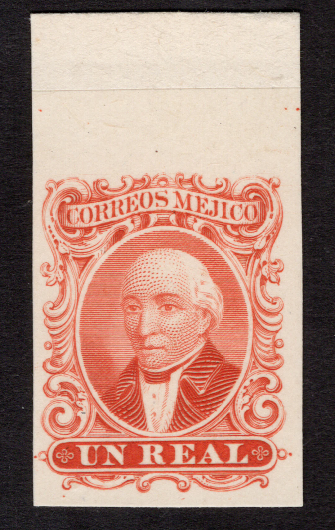 1856-1883 Classic Period 1863, Benito Juárez Issue, 1r. red, 2r. indigo