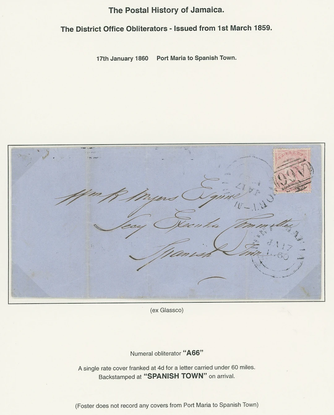 Jamaica Great Britain used in Jamaica Imperial Issues used at Post