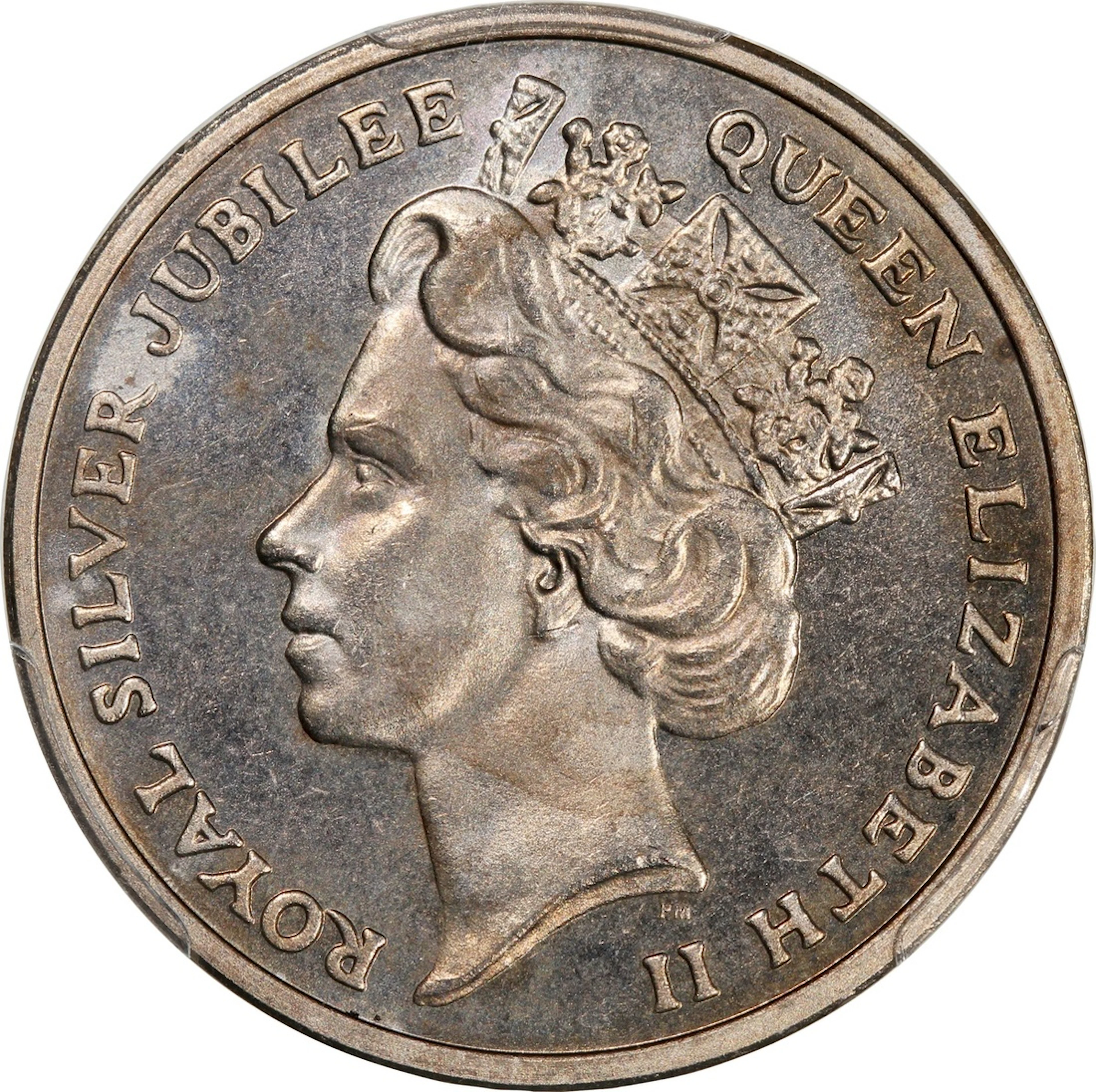 Hong Kong, [PCGS MS65] copper nickel medal, 1977, 'Silver Jubilee'