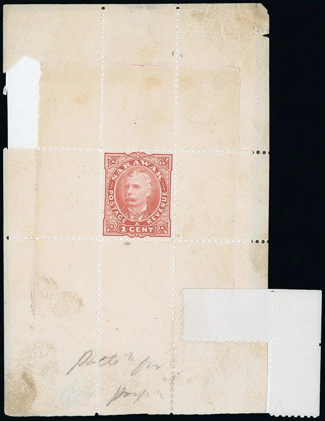 Sarawak 1895 Perkins Bacon Issue 1c. Perforated Proofs The following
