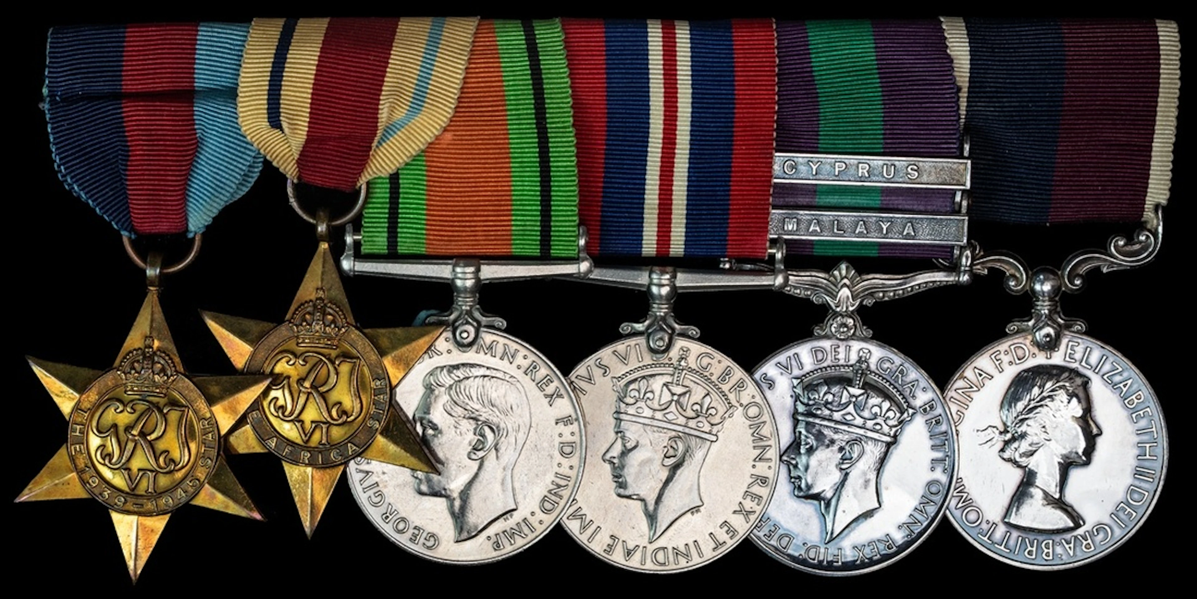 Six: Sergeant K. W. Kinshott, Royal Air Force 1939-1945 Star; Africa