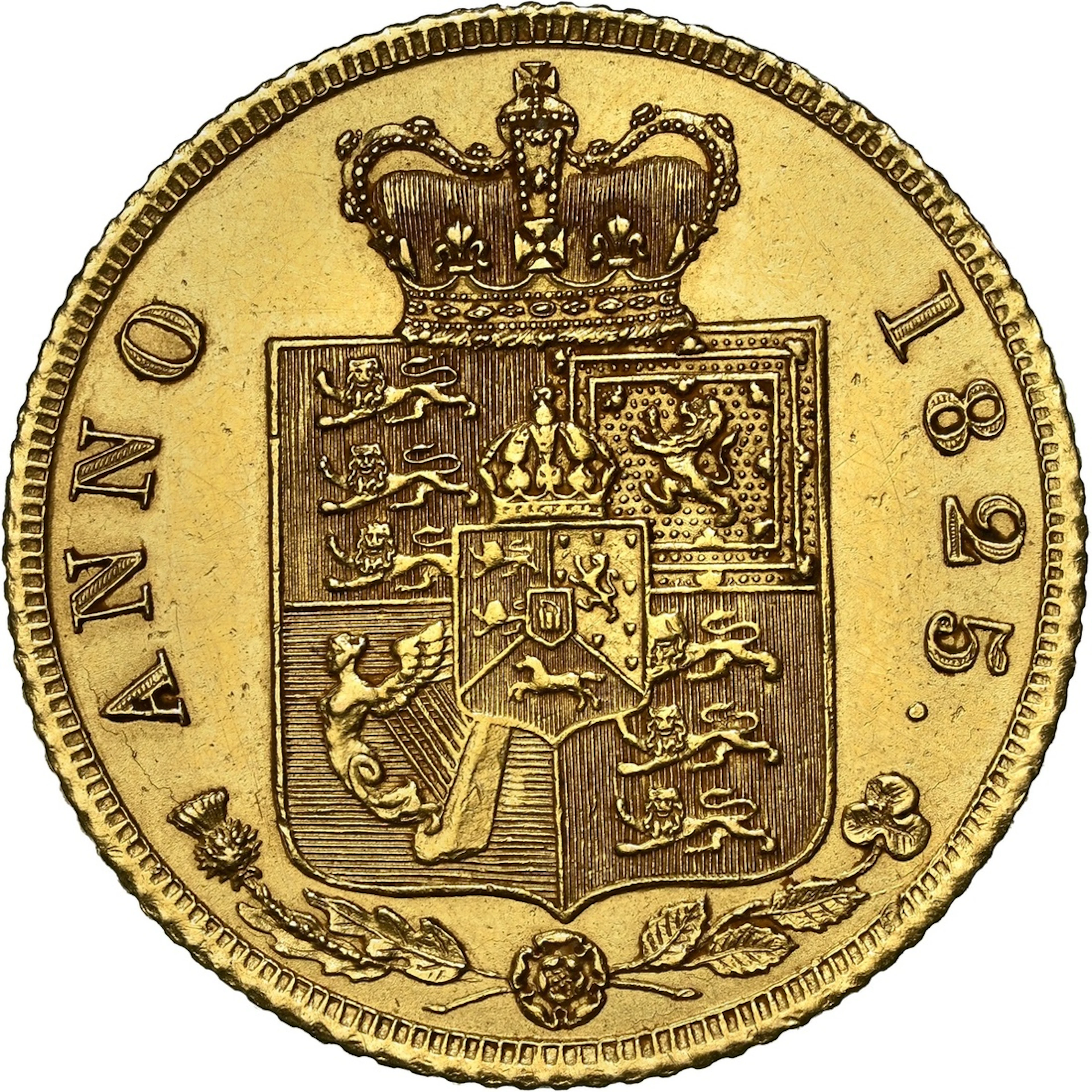 NGC UNC | George IV (1820-1830), Half-Sovereign, 1825