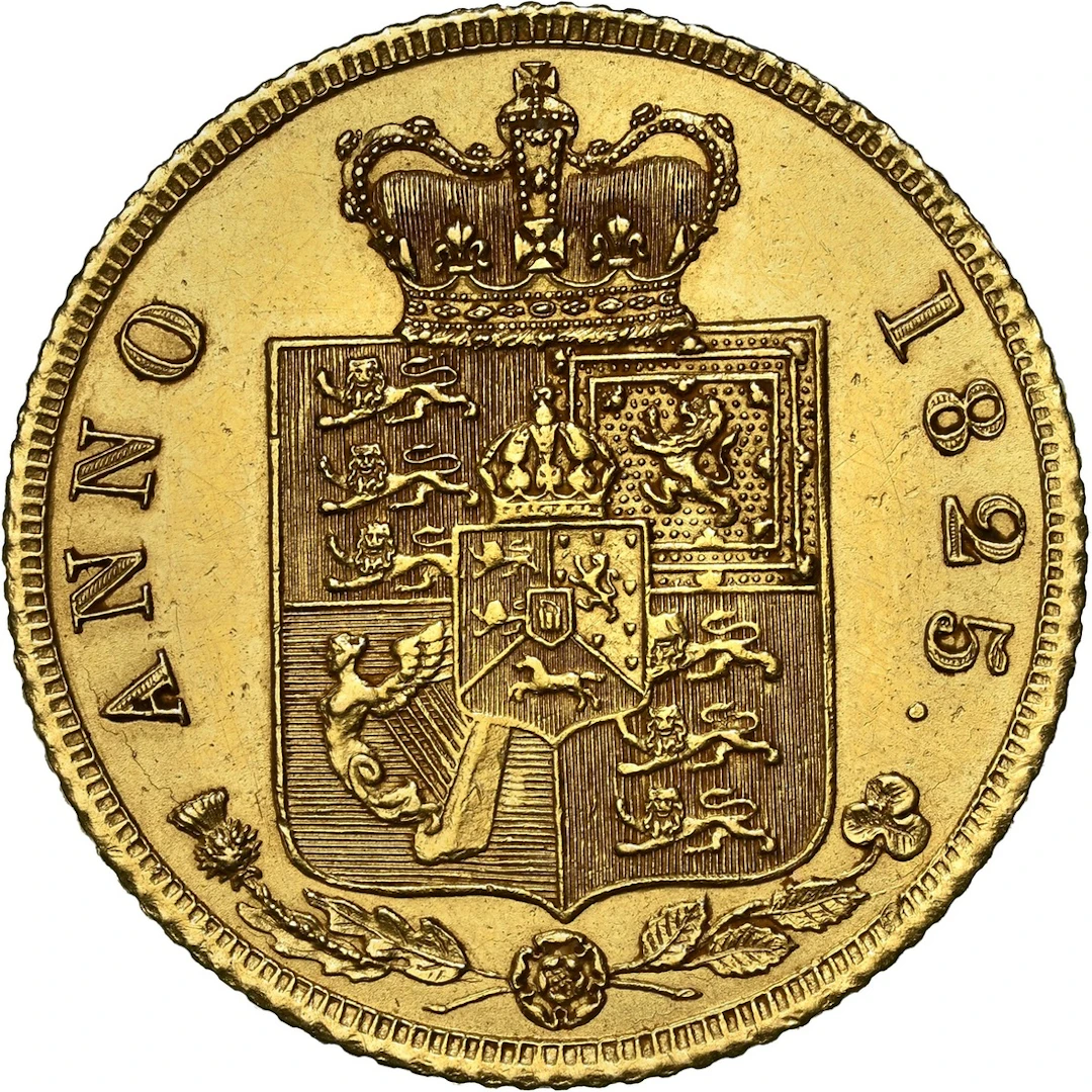 NGC UNC | George IV (1820-1830), Half-Sovereign, 1825