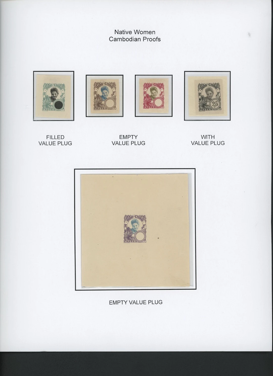 Indo-China French Indo-Chinese Post Office 1907 Native Women issue