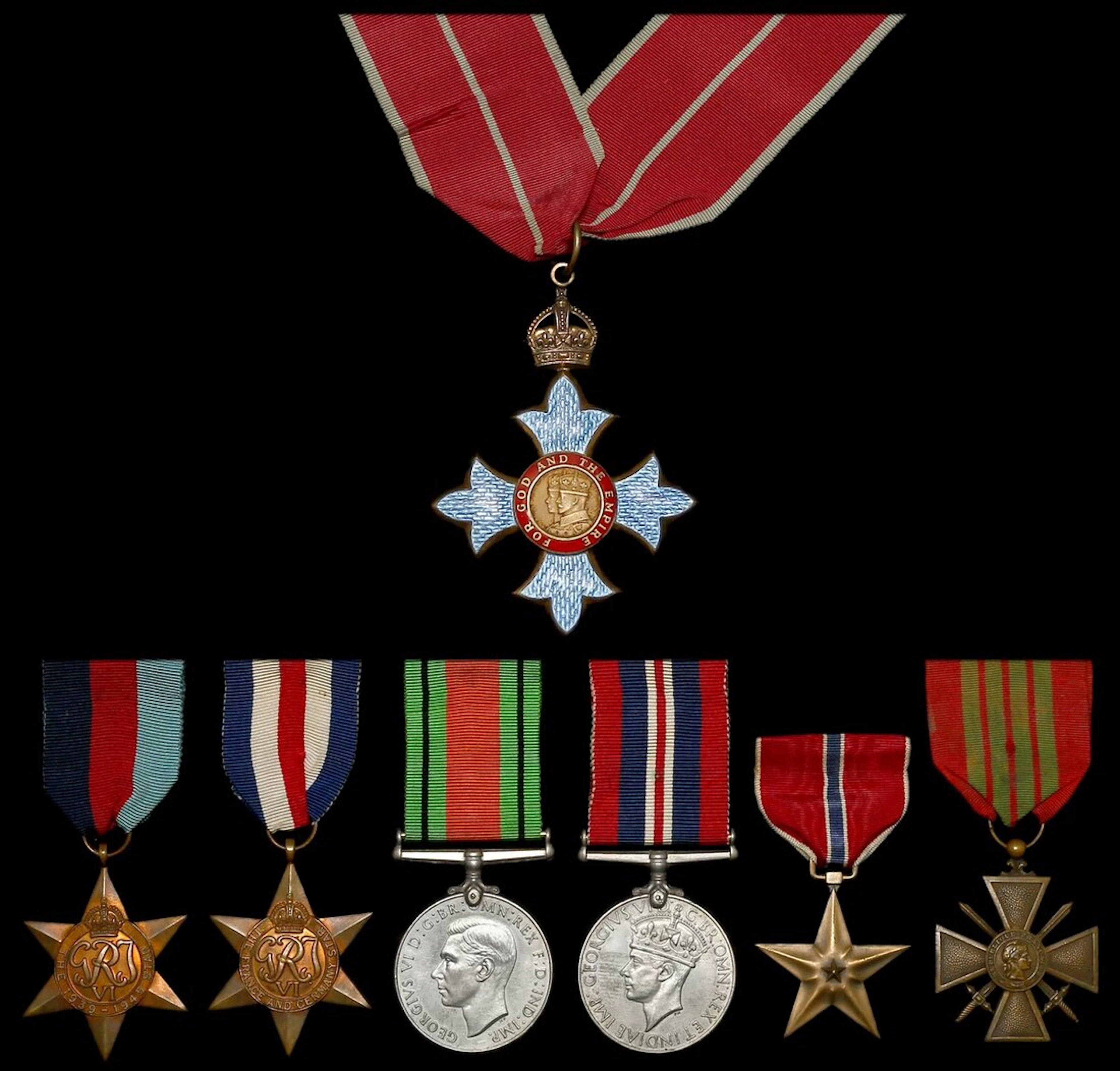The C.B.E., Second World War group of seven awarded to Major C. V.