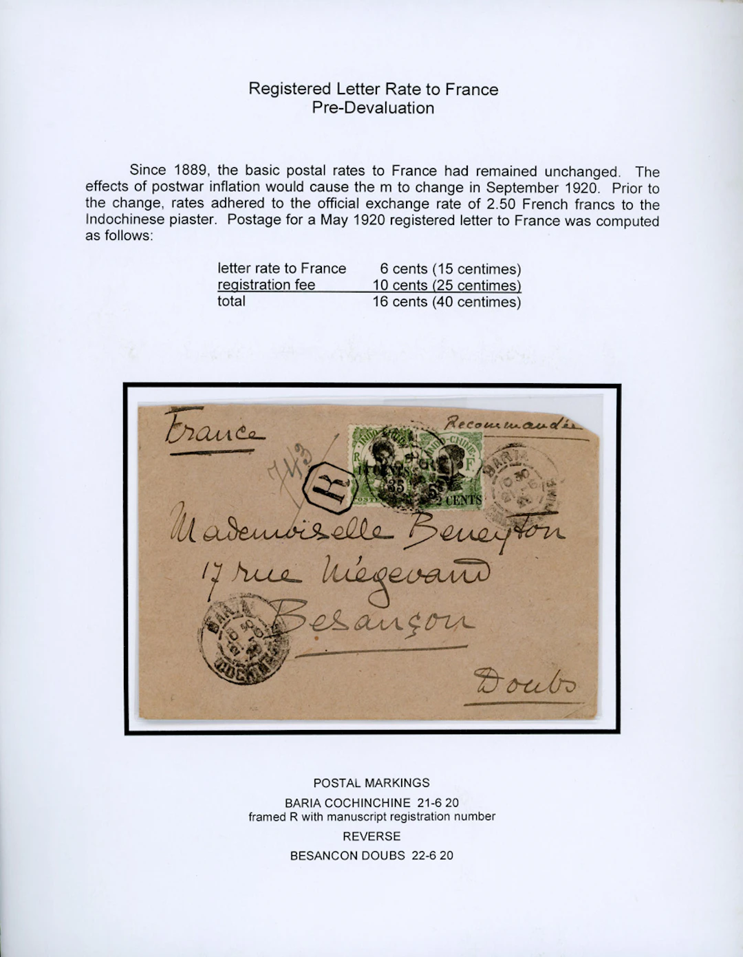Indo-China French Indo-Chinese Post Office Collections An interesting