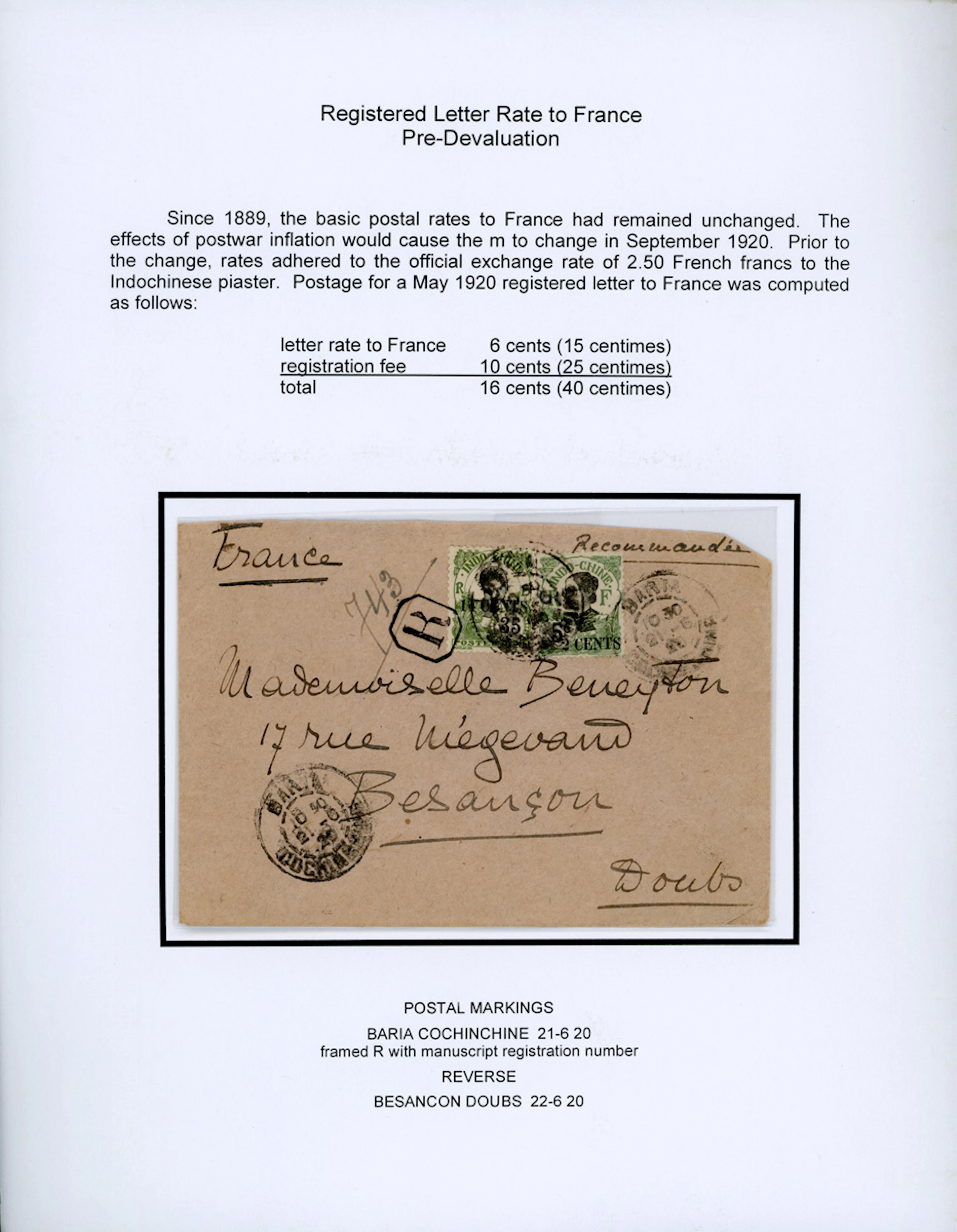 Indo-China French Indo-Chinese Post Office Collections An interesting