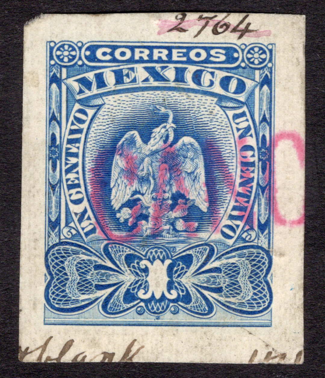 1884-1913 Post-Classic Period 1899-1903, "Aguilitas", four imperforate
