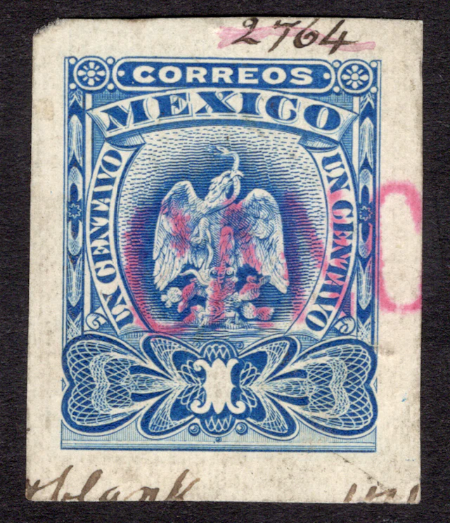 1884-1913 Post-Classic Period 1899-1903, "Aguilitas", four imperforate
