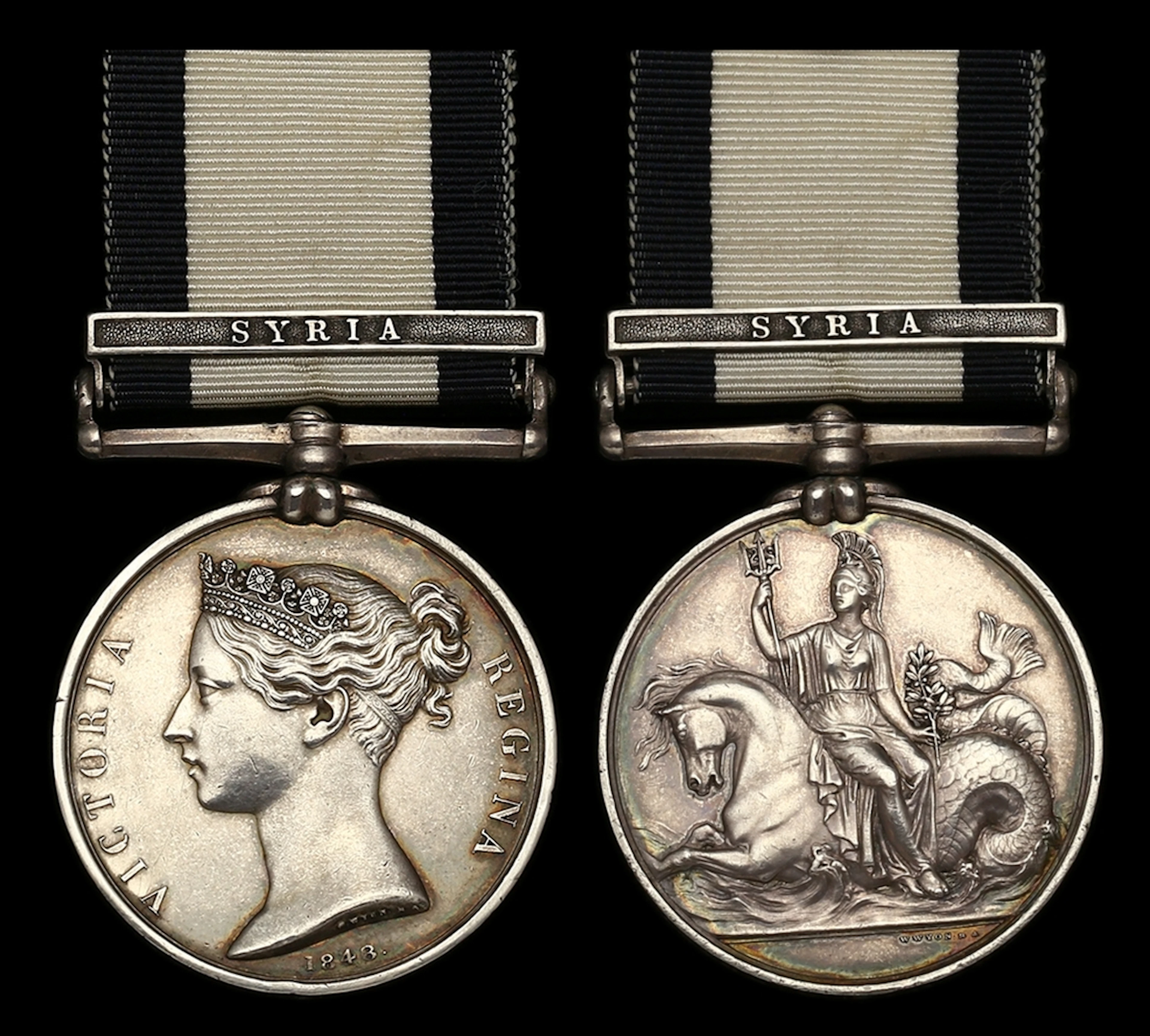 The Naval General Service Medal awarded to Able Seaman T. Gabriel