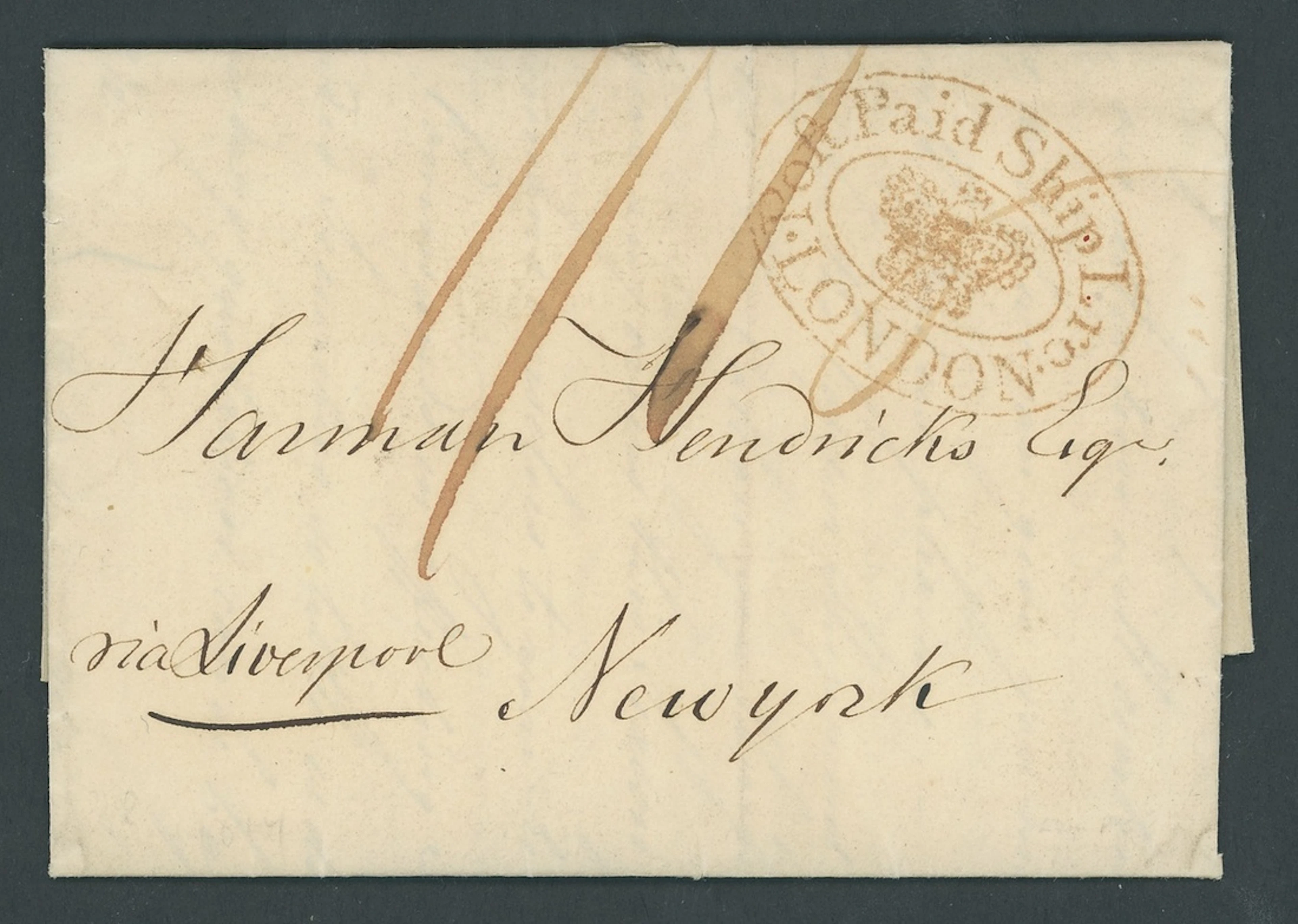 Great Britain Postal History 1819 (17 Nov.), entire letter from London