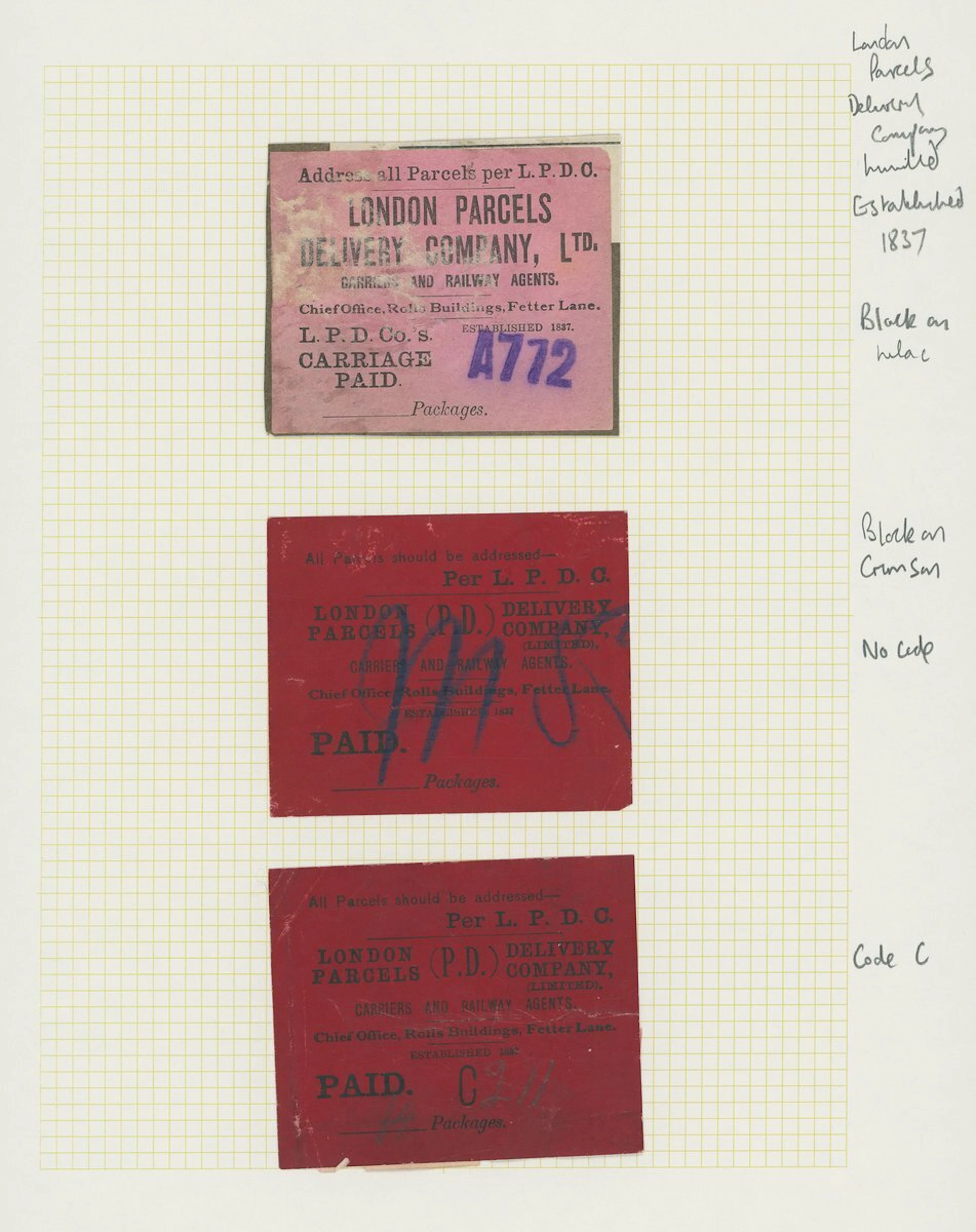 Great Britain Parcel Posts A collection of the London and Southern