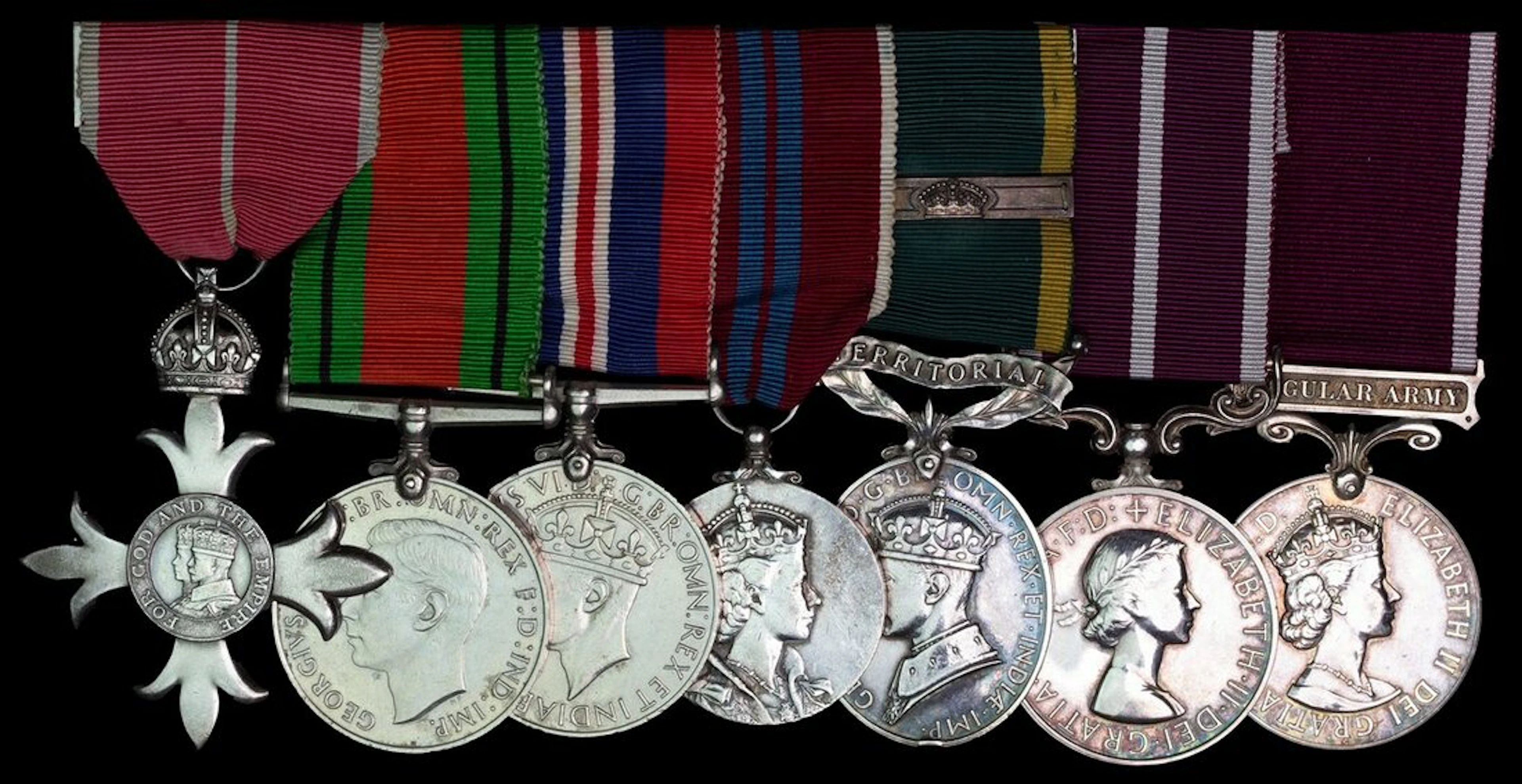 The extremely rare M.B.E., M.S.M. group of seven awarded to Regimental